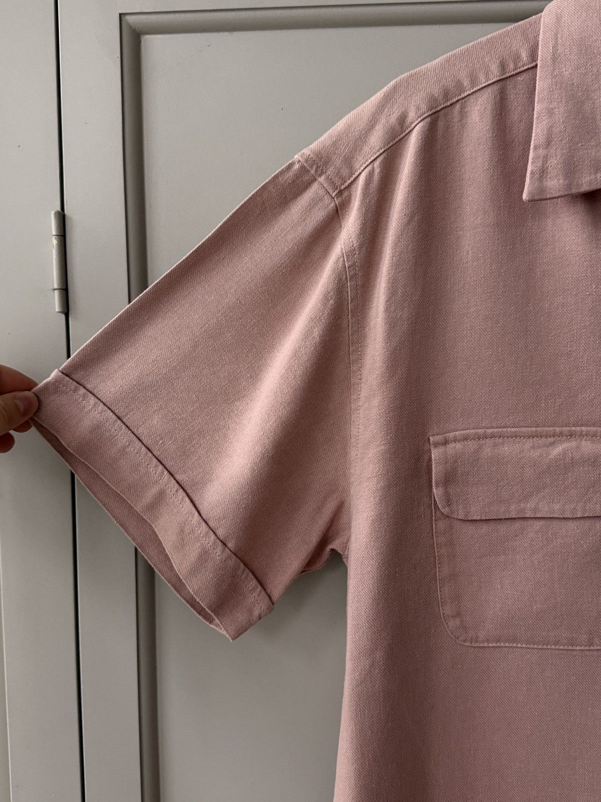 Pherrow's Pherrows Linen & Silk bowling shirt - Pink Size US XL / EU 56 / 4 - 3 Thumbnail