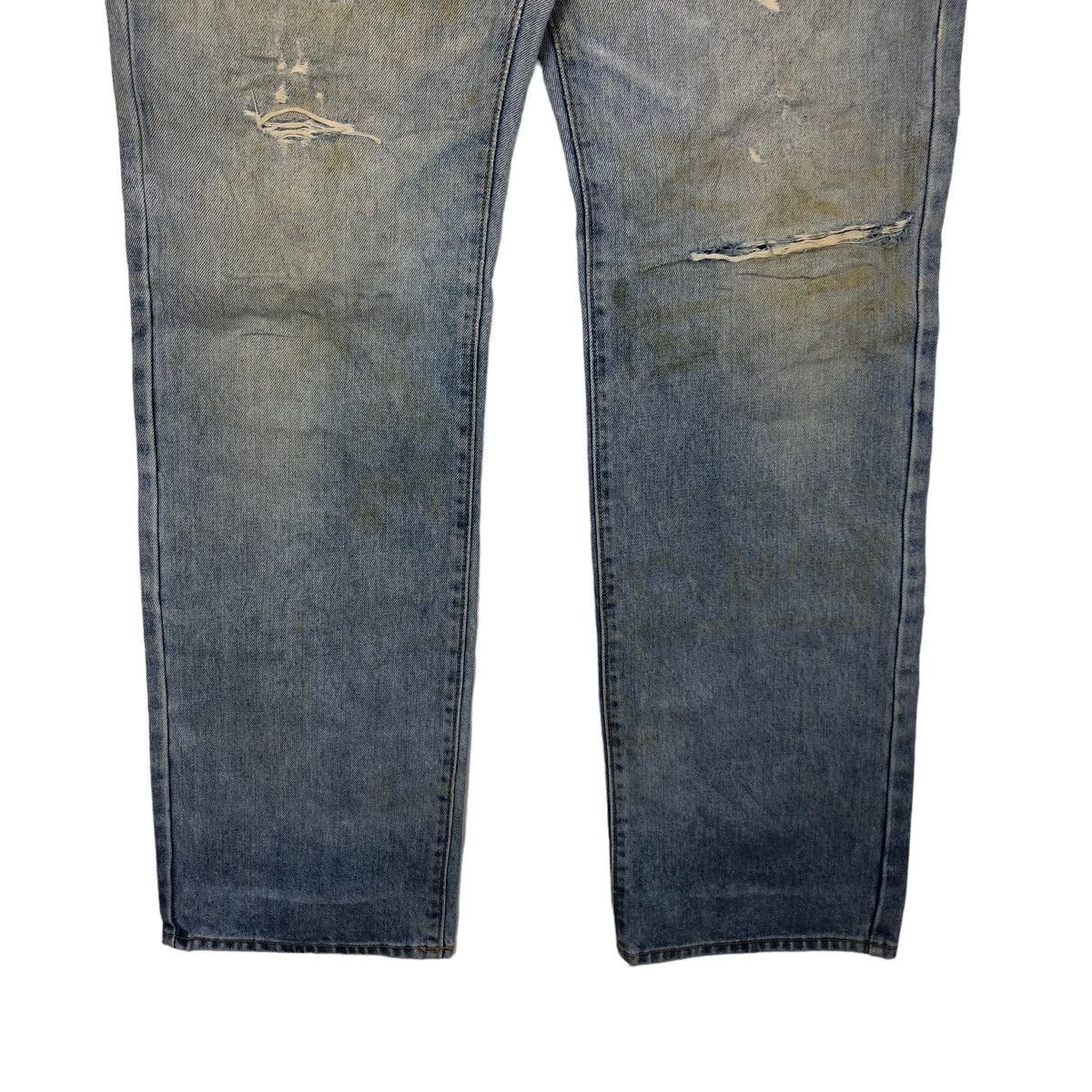 Japanese Brand 🔥90’s Vintage Distressed Denim GL Heart Japan Sugar Cane Size US 32 / EU 48 - 4 Thumbnail