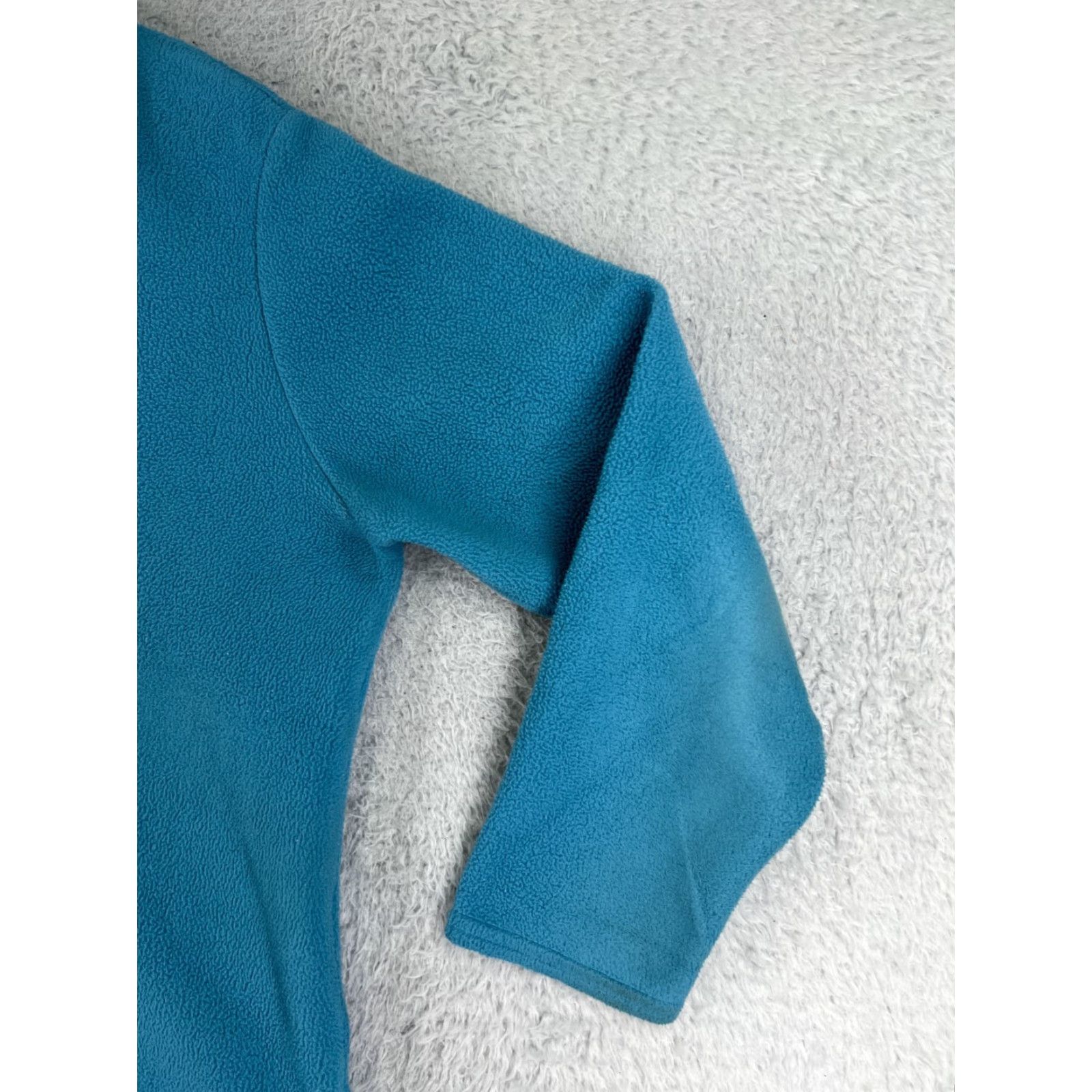 Vintage L.L. Bean Sweater Womens Large Blue Button Up 100% Polyester Fleece Collared Size L / US 10 / IT 46 - 5 Thumbnail