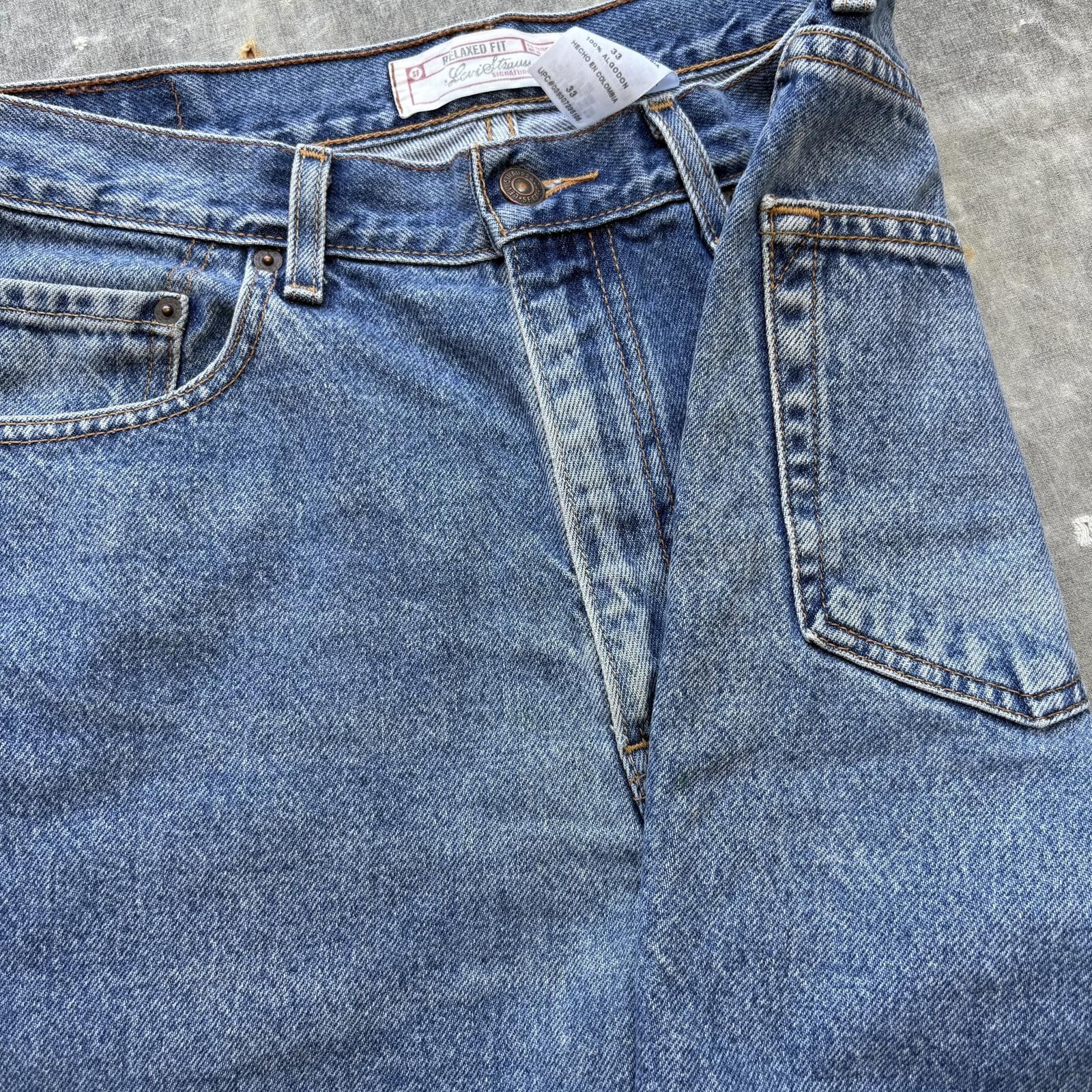 Levi's Vintage Y2K Levi’s Grunge Skater Baggy Denim Shorts Jorts Size US 33 - 8 Thumbnail