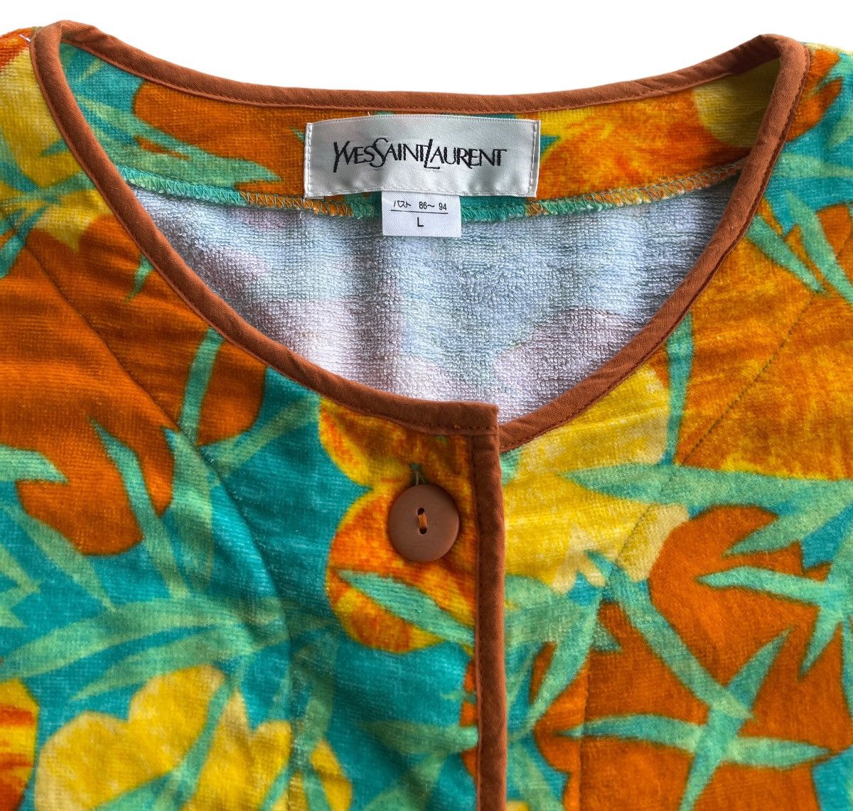 Yves Saint Laurent YSL Luxury Printed Bathrobe Size L / US 10 / IT 46 - 4 Thumbnail