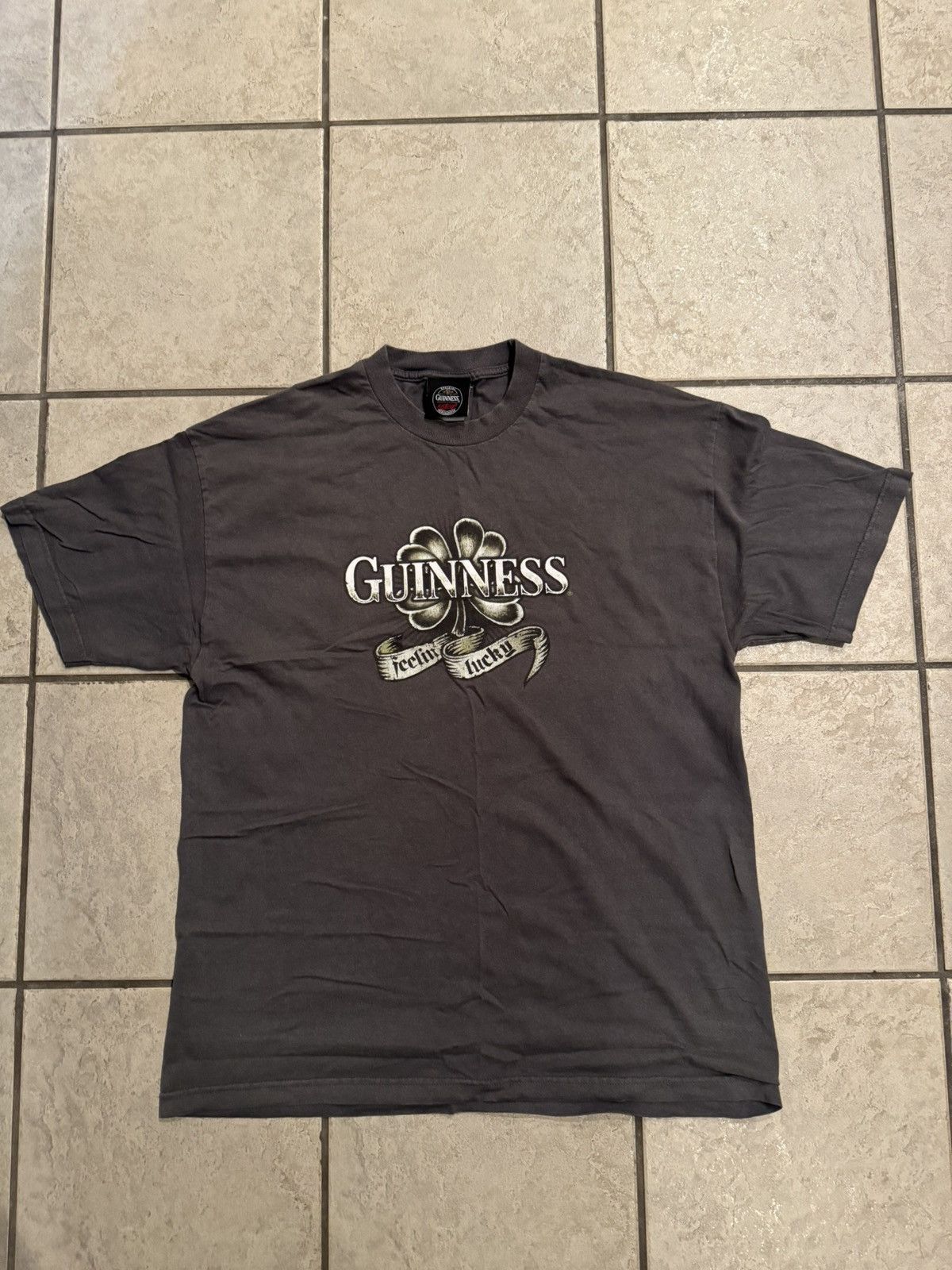 Vintage Vintage Guinness “Feeling Lucky 🍀” Shirt Size US XL / EU 56 / 4 - 2 Thumbnail