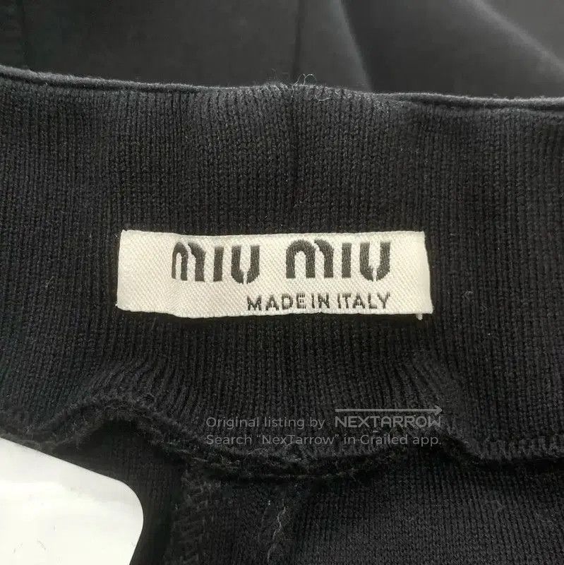 Miu Miu Miu Miu Black Cotton Womens Casual Pants . Size 23" - 5 Thumbnail
