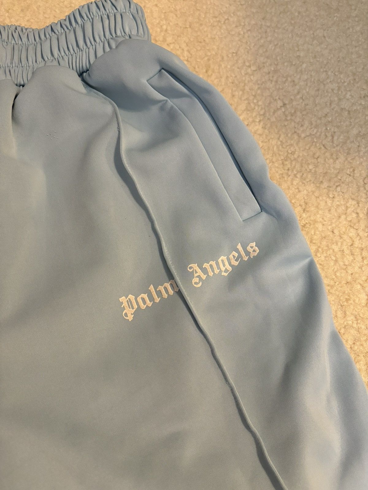 Palm Angels Palm Angels Track Shorts Dusty Blue Size US 34 / EU 50 - 2 Thumbnail