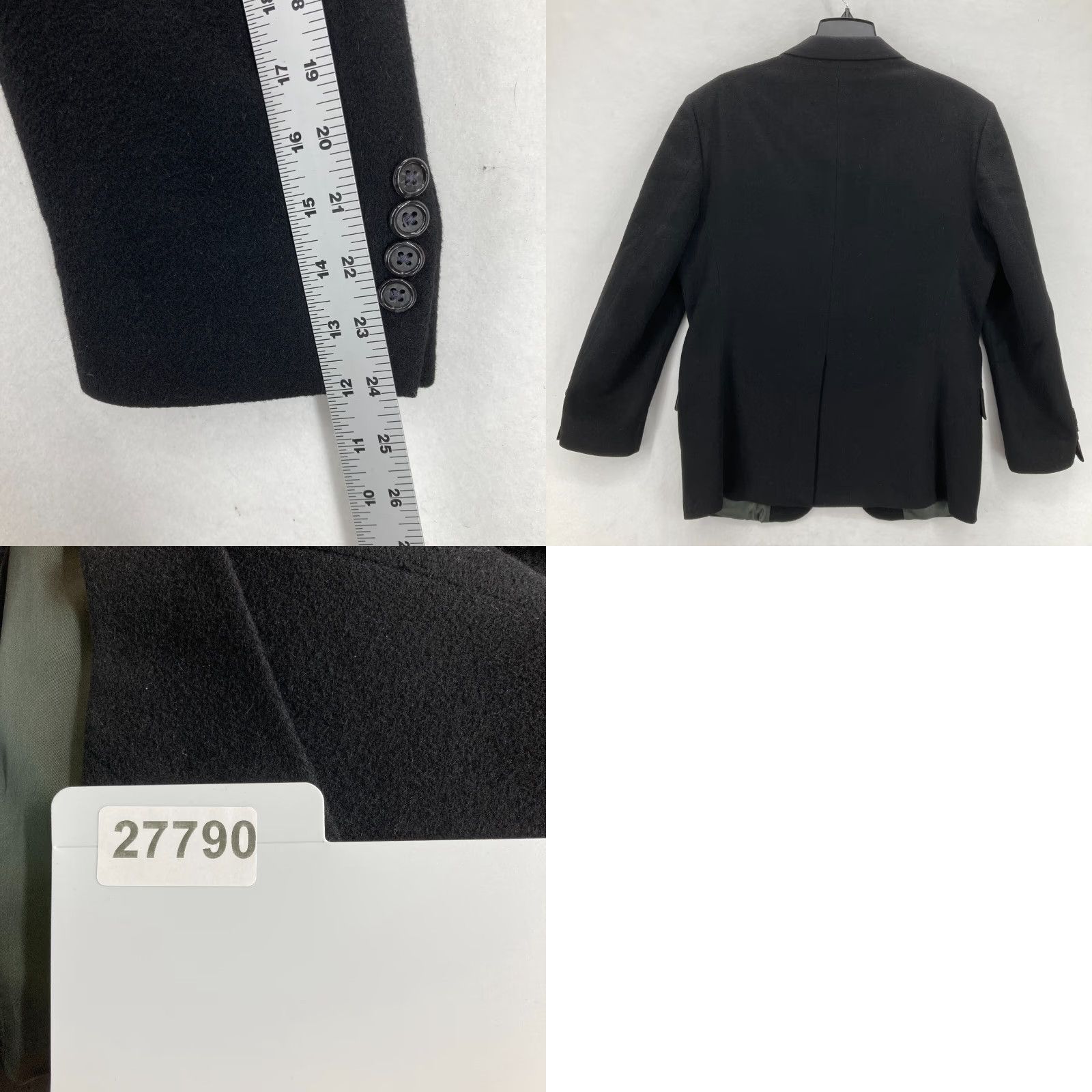 Club Room Club Room Blazer Mens 42 Black 2 Button Camel Hair Preppy Casual Sports Coat Long Wool Blazer Size 42R - 10 Thumbnail