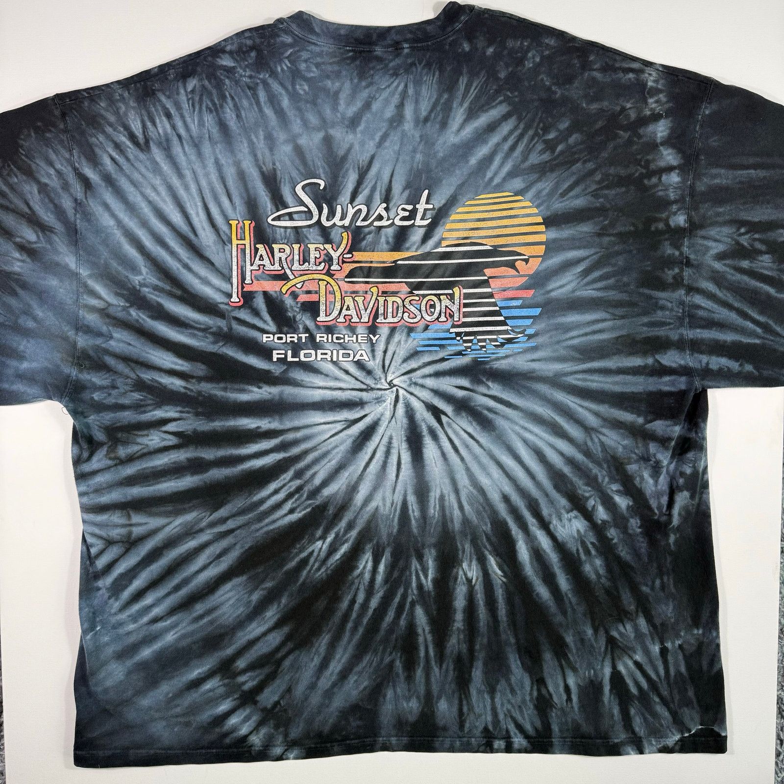 Harley Davidson Harley Davidson Tie Dye T Shirt Port Richey Florida XXXL Size US XXL / EU 58 / 5 - 1 Thumbnail