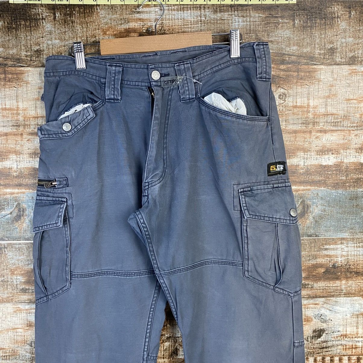 Japanese Brand DL G Ground Gray Cargo Multipocket Pants #C1288 Size US 32 / EU 48 - 4 Thumbnail