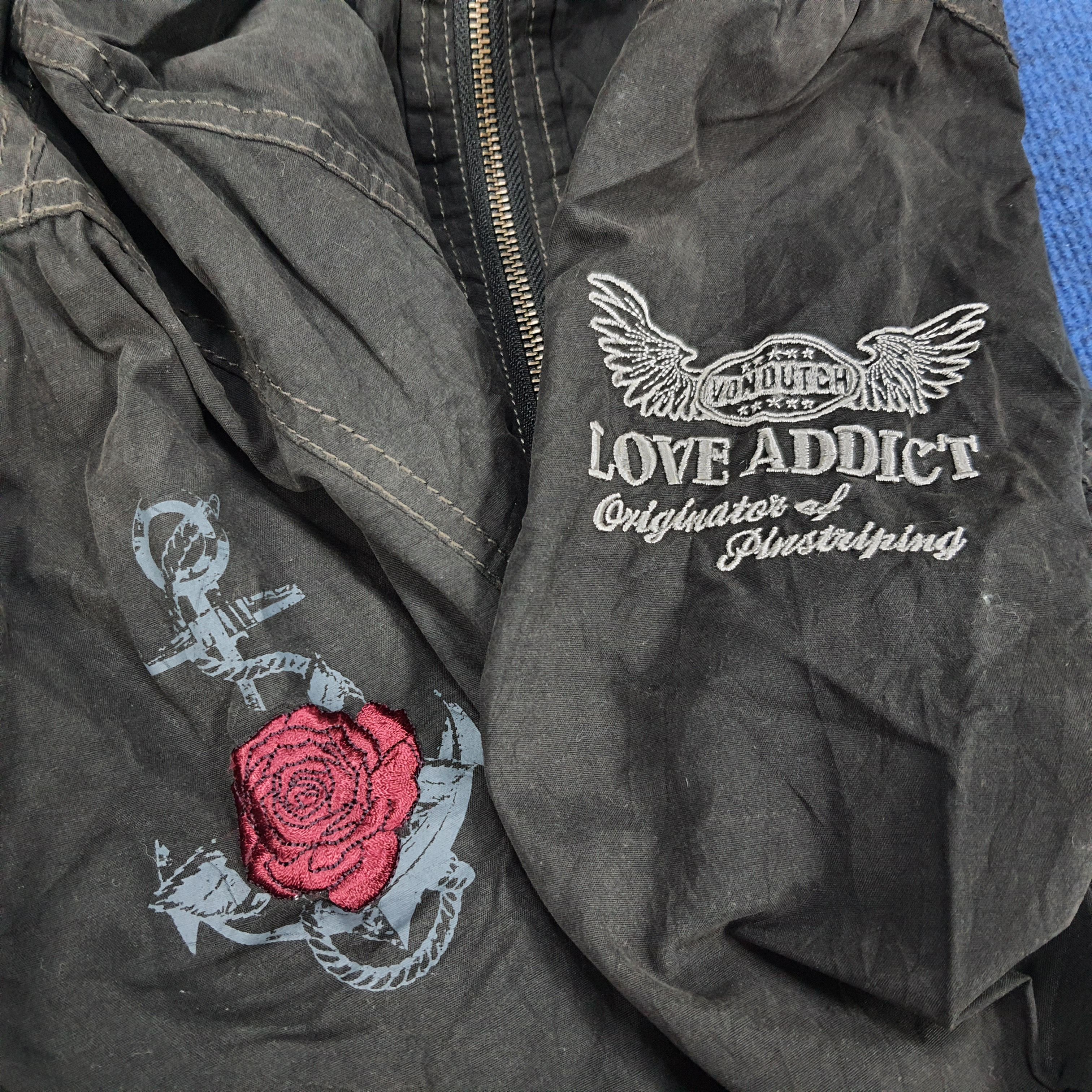 Vintage × Von Dutch Vintage Von Dutch Custom Skull Love Addict Zipper Jacket Size US M / EU 48-50 / 2 - 7 Thumbnail