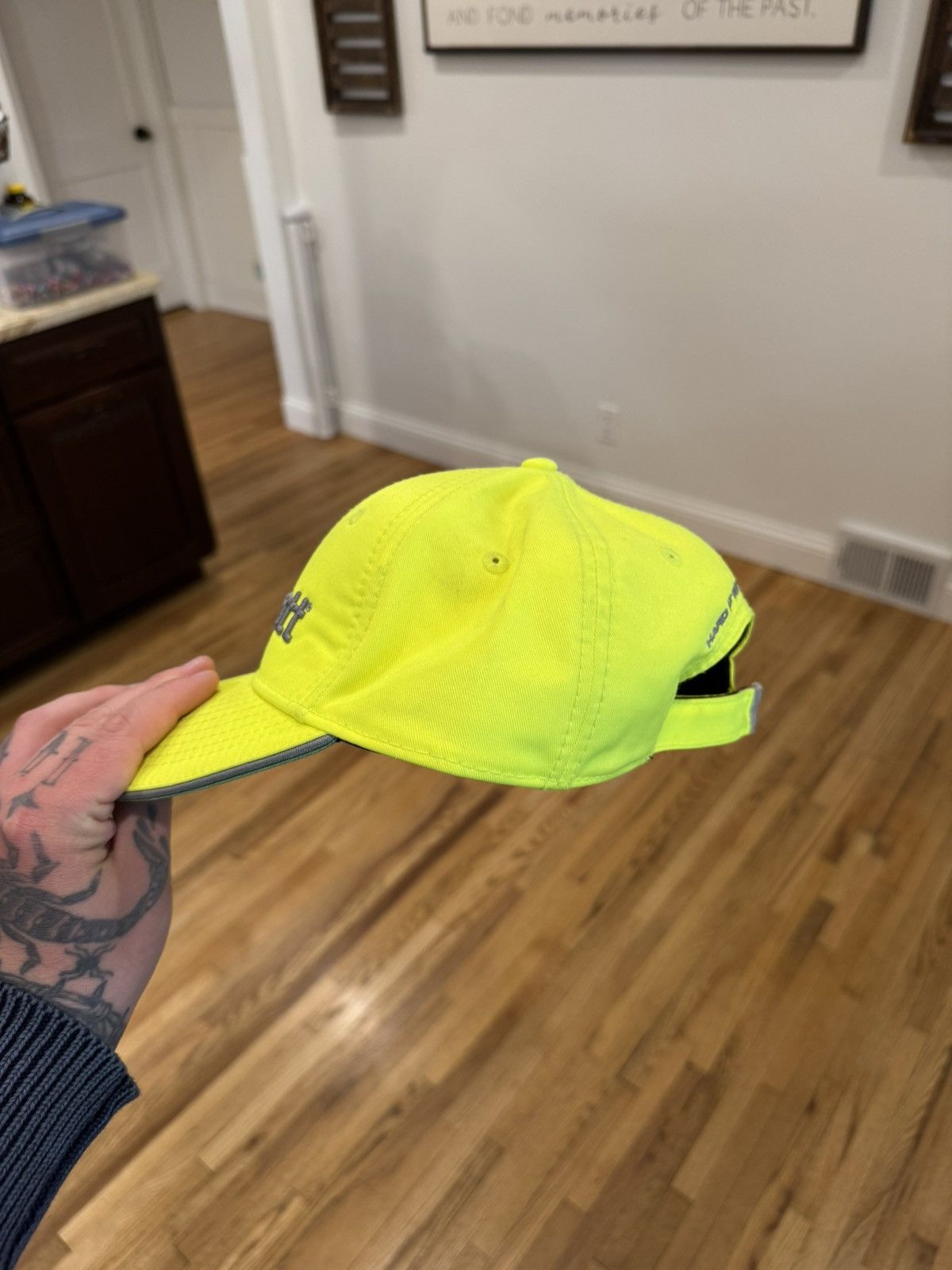 Carhartt × Vintage Discontinued fluorescent green/yellow Carhartt hat Size ONE SIZE - 7 Thumbnail