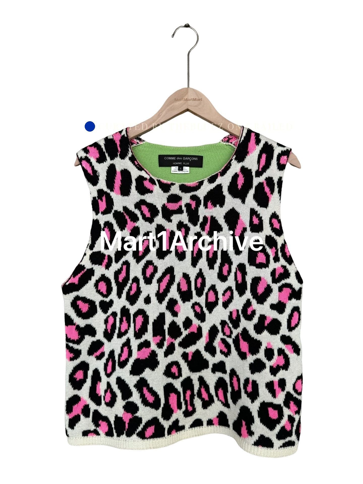 Comme des Garcons Multi Leopard Print Sleeveless Knit Top Size US M / EU 48-50 / 2 - 1 Thumbnail