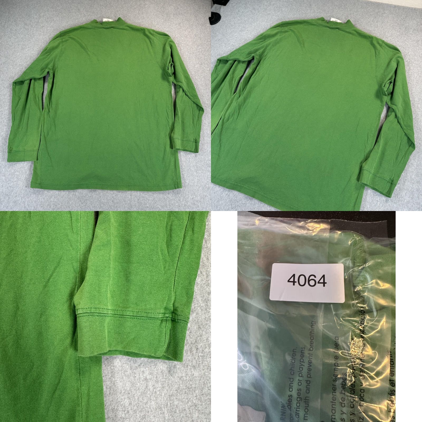 Adidas VINTAGE adidas Shirt Mens XL Green Mock Neck Long Sleeve Sportswear Made USA 90s Size US XL / EU 56 / 4 - 8 Thumbnail