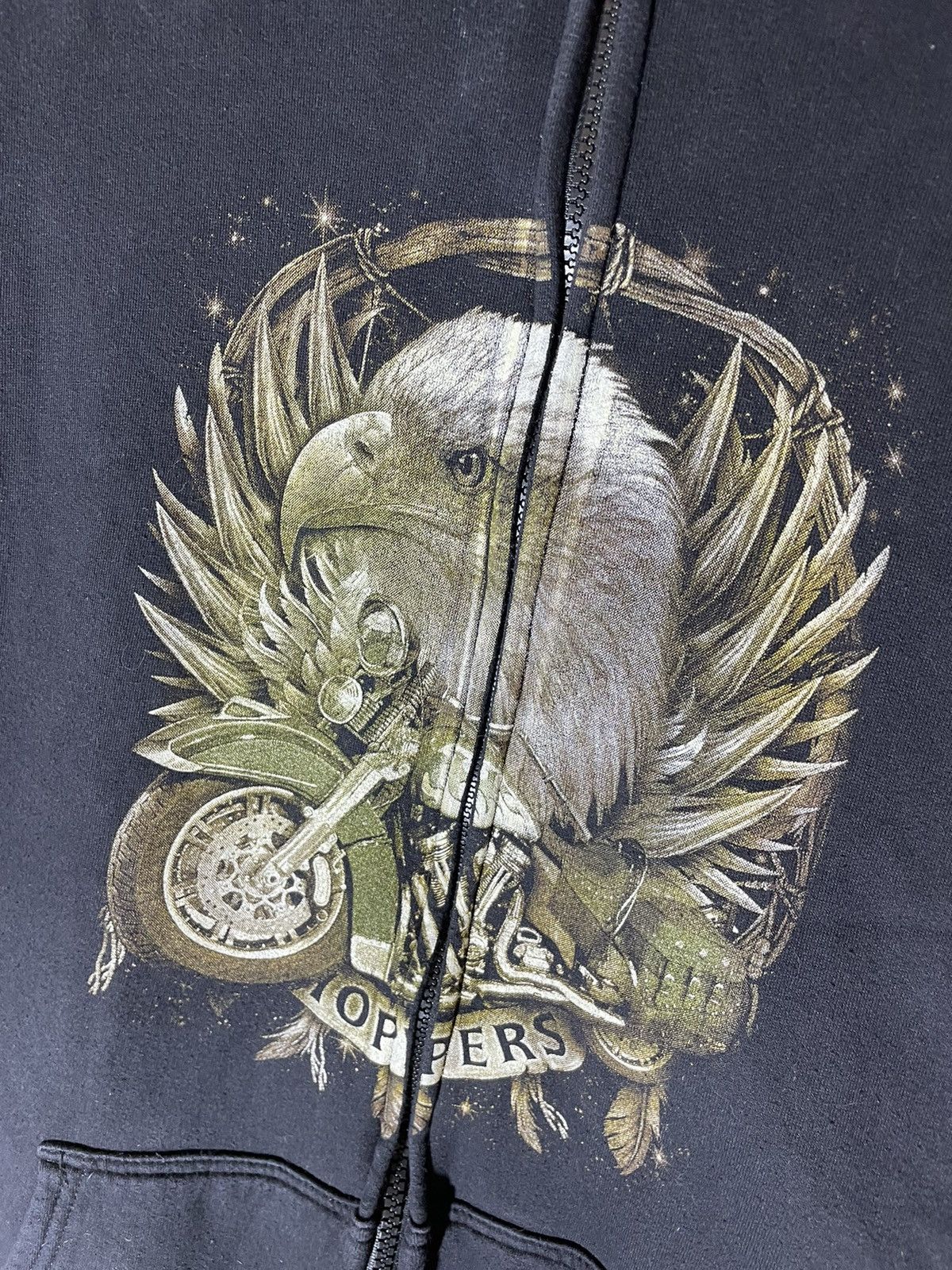 Vintage × West Coast Choppers Choppers Eagle vintage streetwear hoodie 90s Size US XL / EU 56 / 4 - 10 Thumbnail