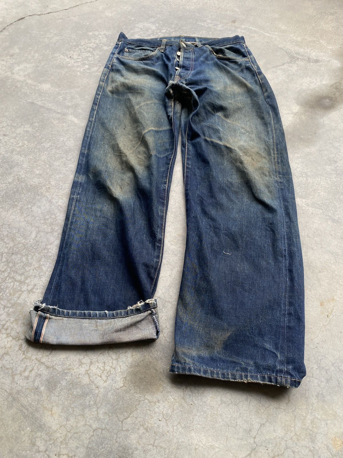 PPFM × Vintage Vintage yellow division selvedge denim Size US 33 - 2 Thumbnail