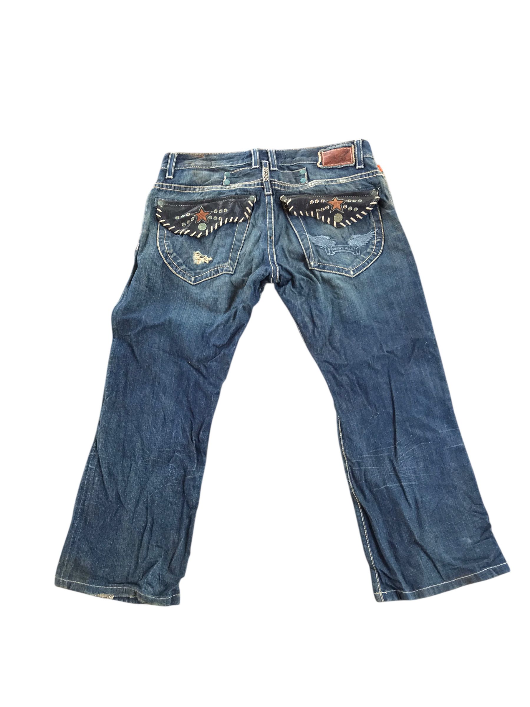 Robins Jeans Rare Robin’s Jean biker denim-34 size -made in usa Size US 36 / EU 52 - 1 Thumbnail