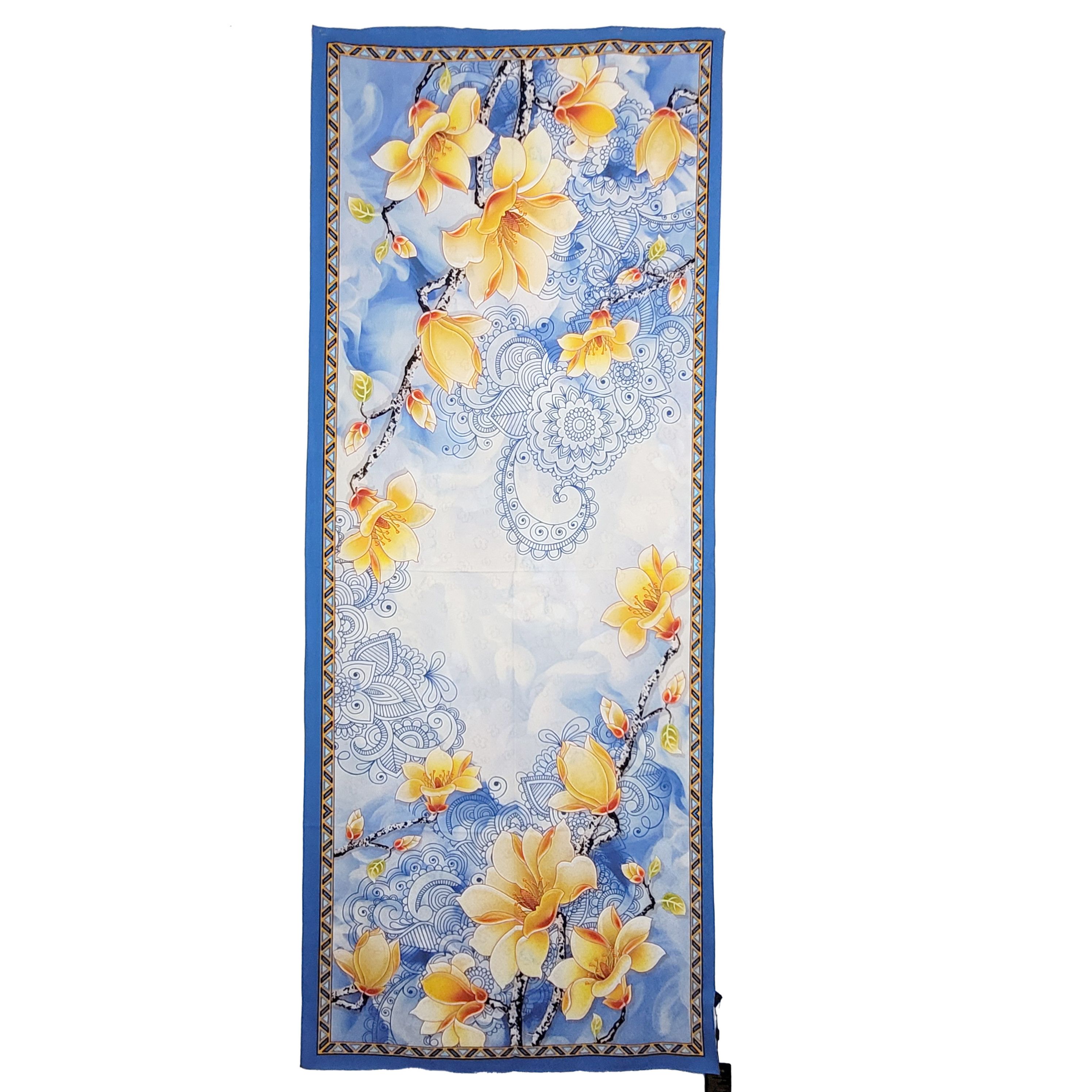Other Double-Sided Silk Scarf 27"x70" Long Rectangle 3313 Size ONE SIZE - 2 Thumbnail