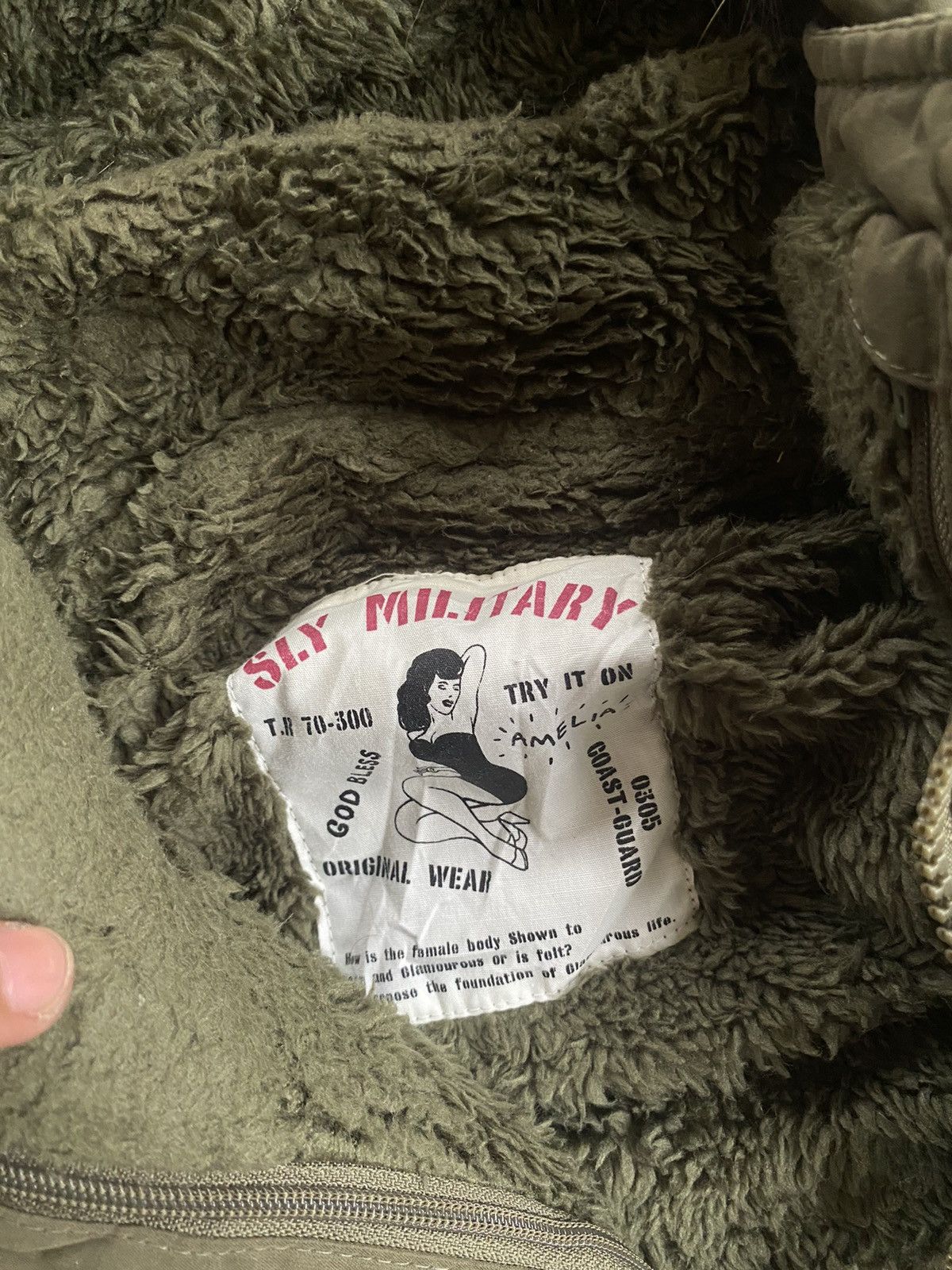 If Six Was Nine × Le Grande Bleu (L.G.B.) SLY MILITARY WINTERCOAT PARKA WITH FUR HOODIE Size US S / EU 44-46 / 1 - 4 Thumbnail