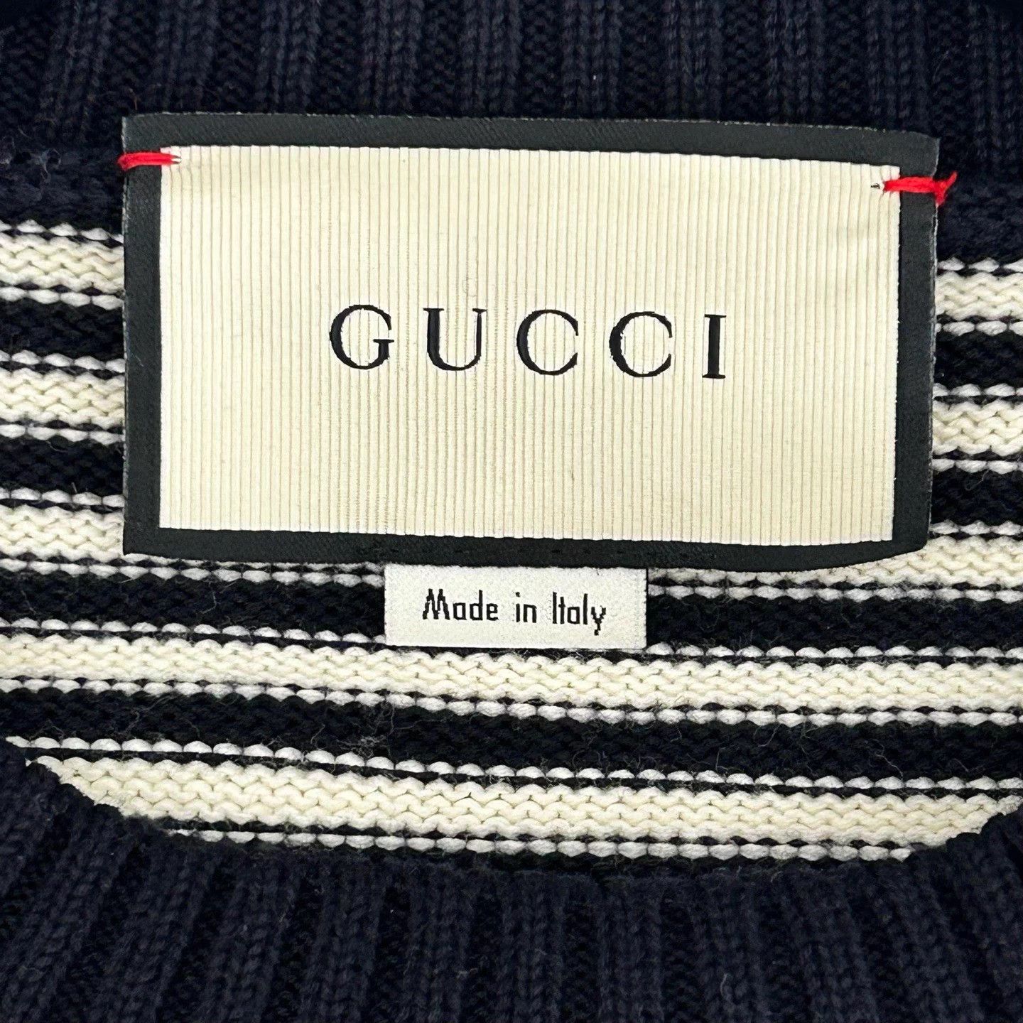 Gucci Gucci GG jacquard stripe sweater black and red S Size US S / EU 44-46 / 1 - 3 Thumbnail