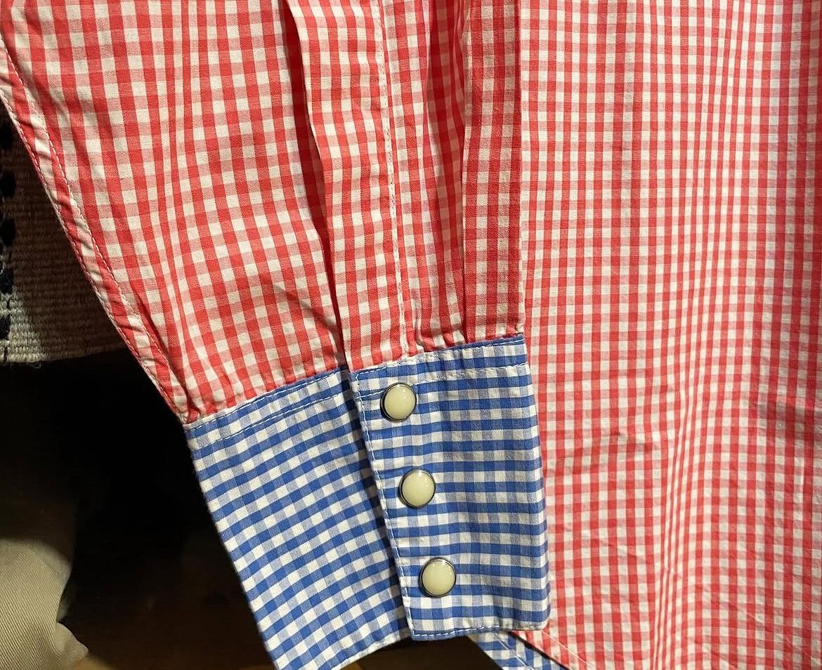 Sugar Cane 2000s Sugar Cane Toyo Enterprise Gingham Check Western Shirt Size US M / EU 48-50 / 2 - 6 Thumbnail