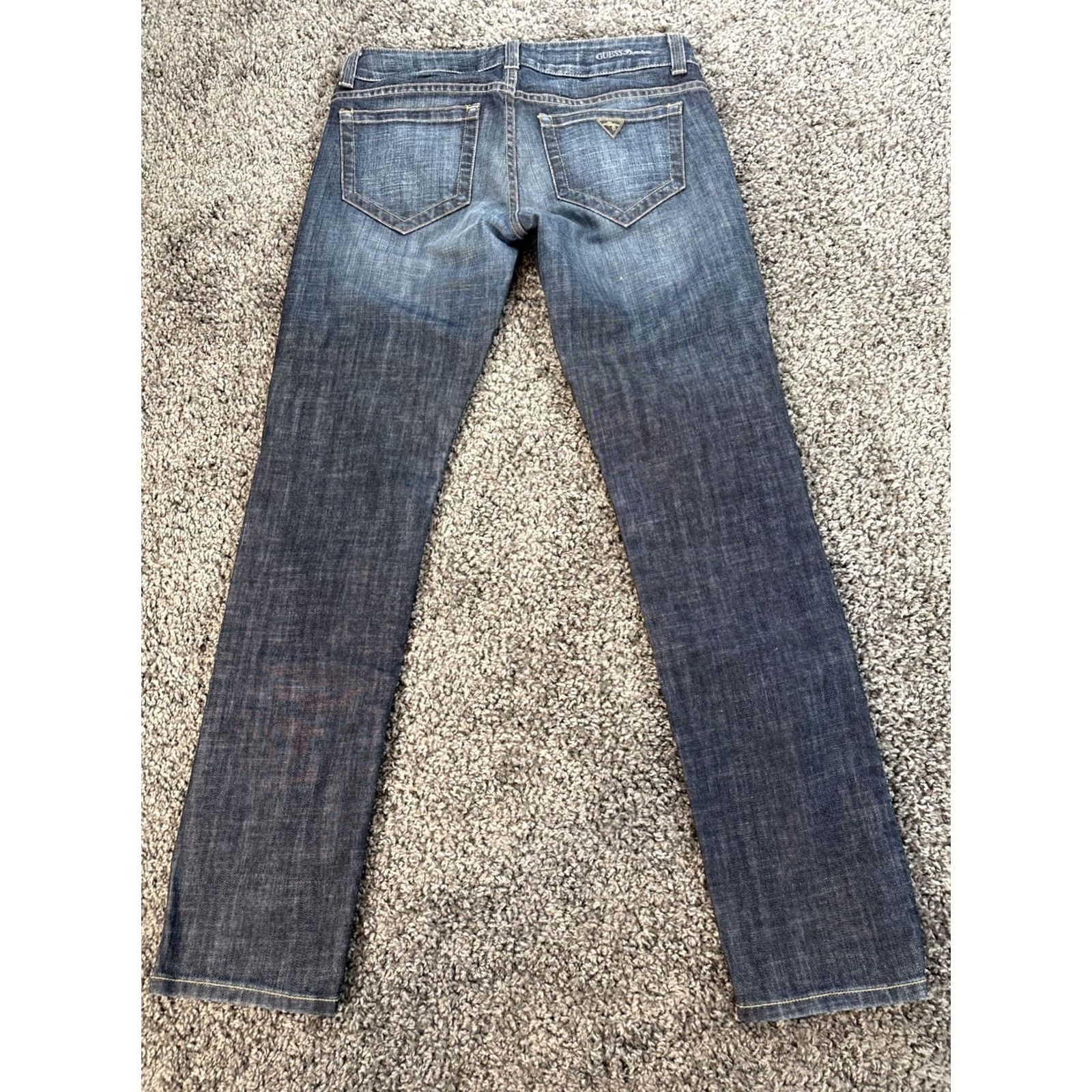 Guess VINTAGE GUESS Jeans Mens 30x32 Denim Button Fly 90s Blue Wash Straight 5-Pocket Mens Size US 30 / EU 46 - 7 Thumbnail