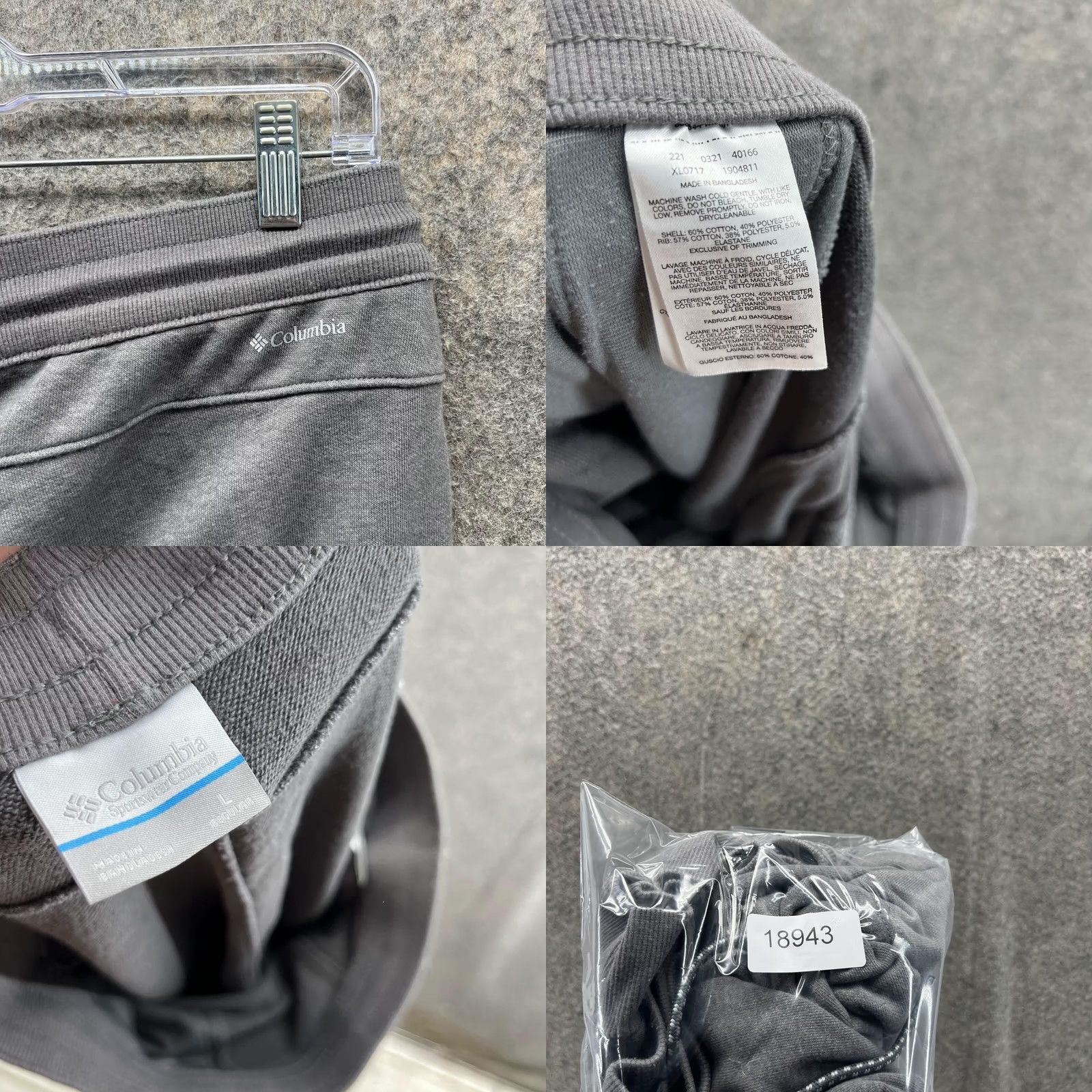 Vintage Columbia Jogger Women Large Adult Gray Regular Fit Pockets Casual Pants XL0717 Size 36" / US 14 / IT 50 - 9 Thumbnail