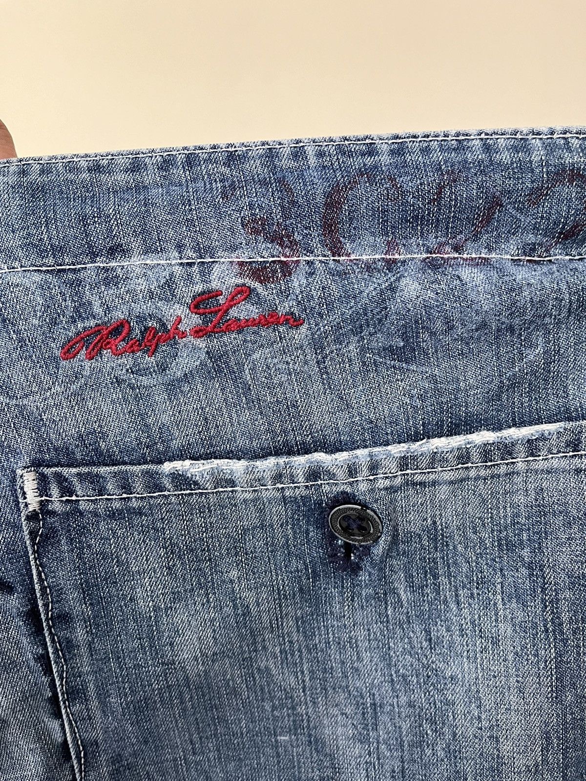 Ralph Lauren 💥 Ralph Lauren Repaired Boro Patchwork Naval Pants Size US 42 / EU 58 - 10 Thumbnail