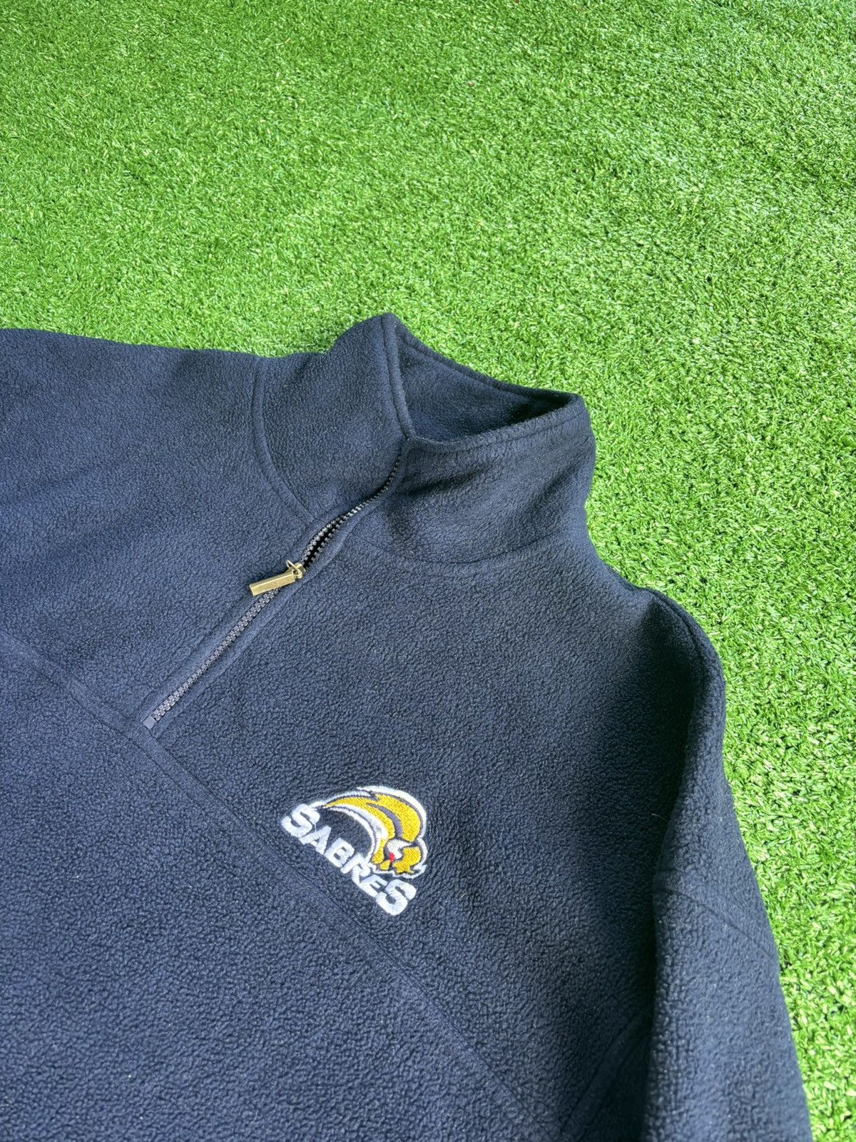 NHL × Vintage Early 2000s Buffalo Sabres Fleece Size US L / EU 52-54 / 3 - 3 Thumbnail