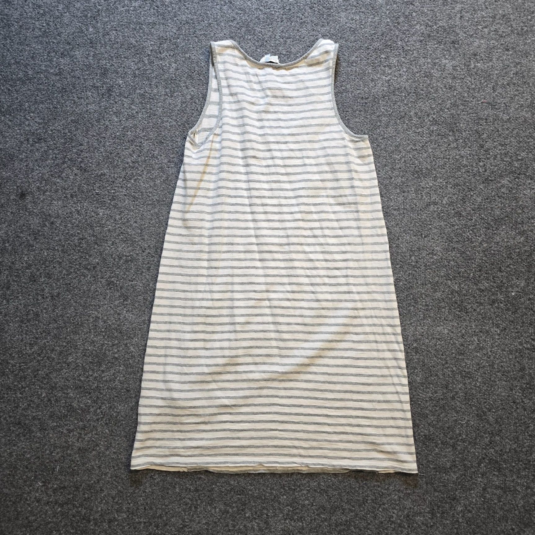 Boden VINTAGE Boden Dress Womens Size 4 Gray White Stripe Sheath Sleeveless Basic Capsule Size S / US 4 / IT 40 - 7 Thumbnail