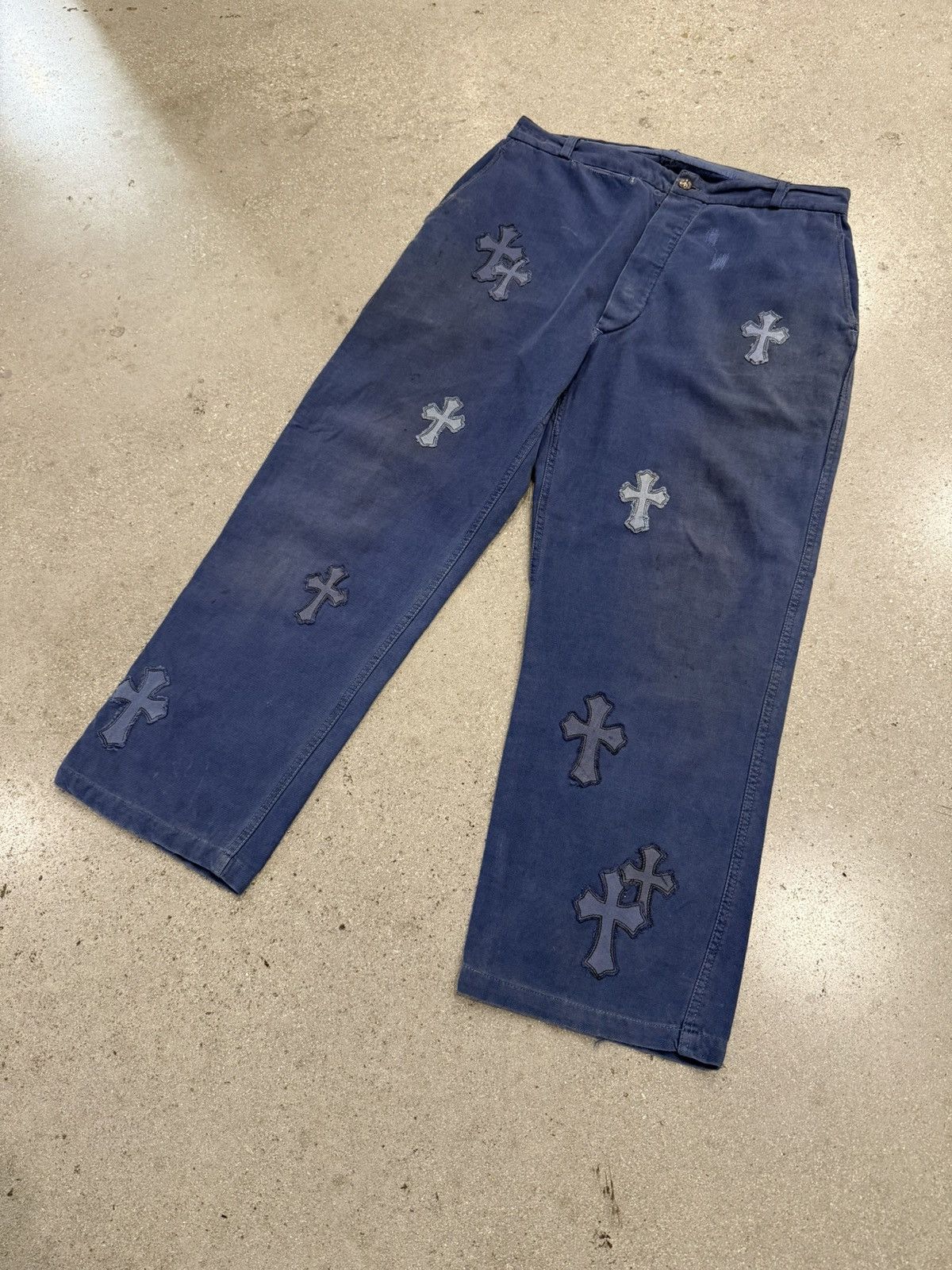 Chrome Hearts Chrome Hearts Cross Patch French Work Wear Pants Size US 36 / EU 52 - 2 Thumbnail
