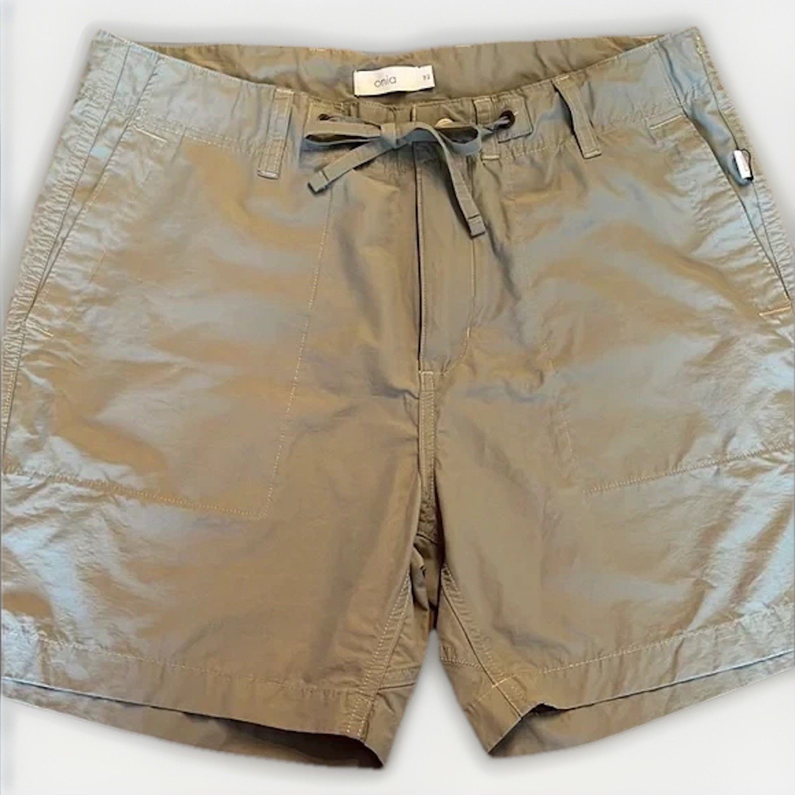 Onia Onia Chino Shorts Mens Sz32 Sage Cotton Blend Stretch 6'INS Size US 32 / EU 48 - 3 Thumbnail