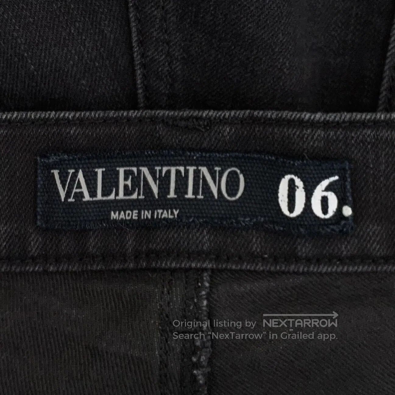Valentino Valentino Black studded casual cotton long trousers| Size US 27 - 5 Thumbnail