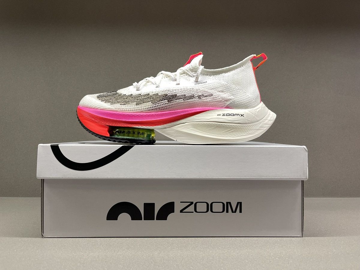 Nike Nike Air Zoom Alphafly Next% Flyknit White Pink Size US 8.5 / EU 41-42 - 2 Thumbnail