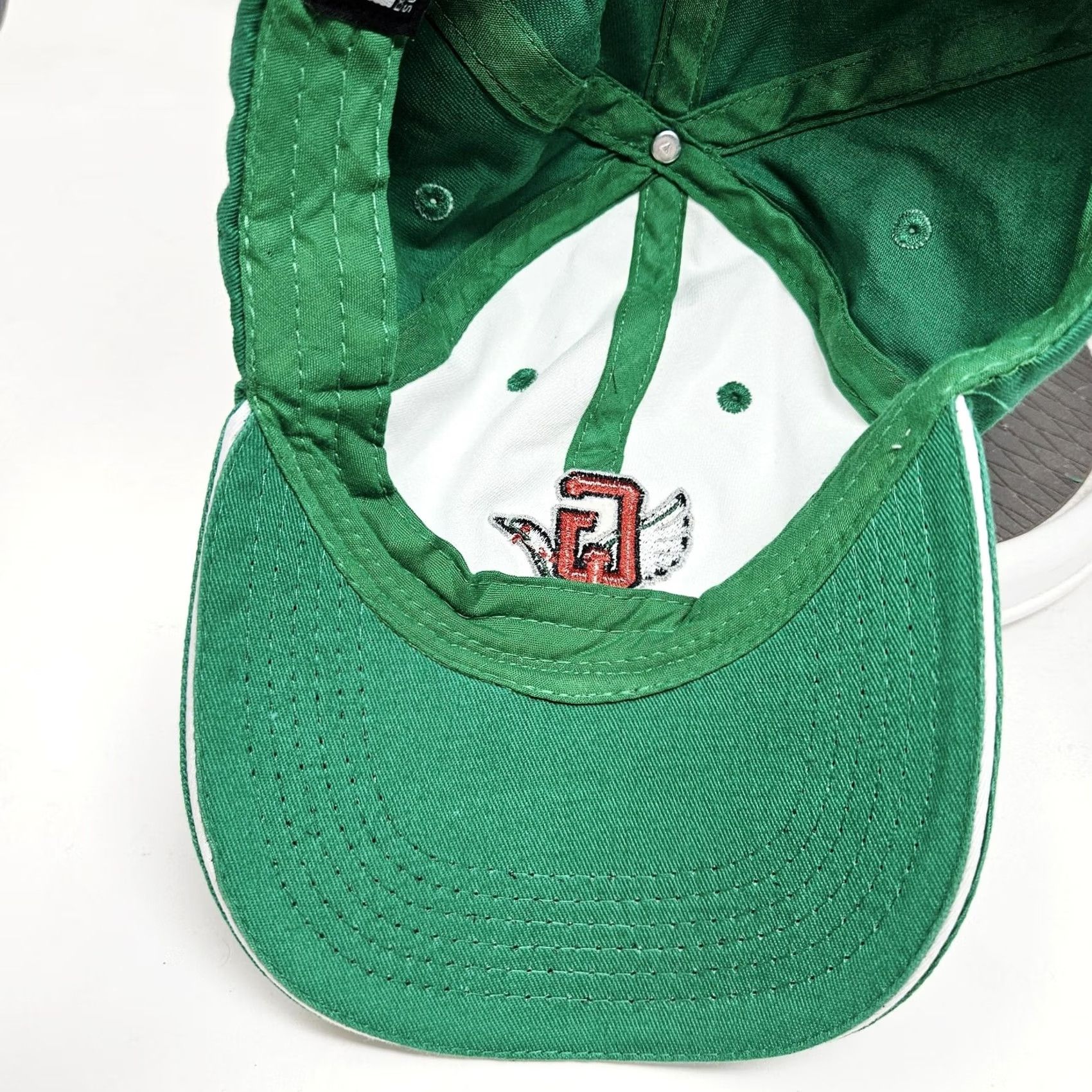 Vintage Melonwear Baseball Hat Cap One Size Green Mens Adjustable Straps Back Solid Twill Cotton Vintage: No Summer Casual Bird Fidelity Size ONE SIZE - 6 Thumbnail
