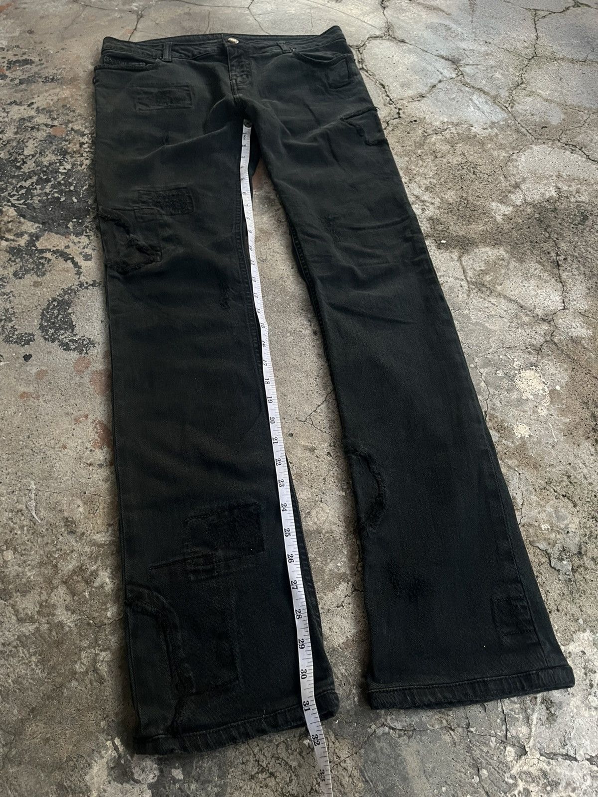 Isamu Katayama Backlash ZADIG & VOLTAIRE PATTERN BREAK PATCH WORK PANTS DENIM JEANS Size US 30 / EU 46 - 20 Thumbnail