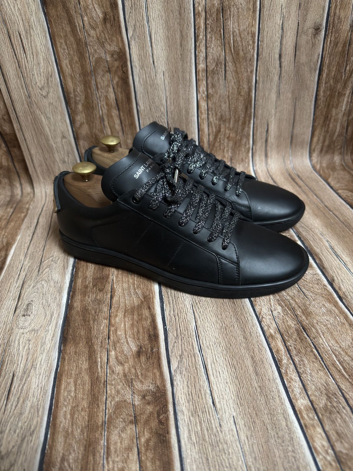 Hedi Slimane × Saint Laurent Paris Sl/01 court classic sneakers Size US 8.5 / EU 41-42 - 2 Thumbnail