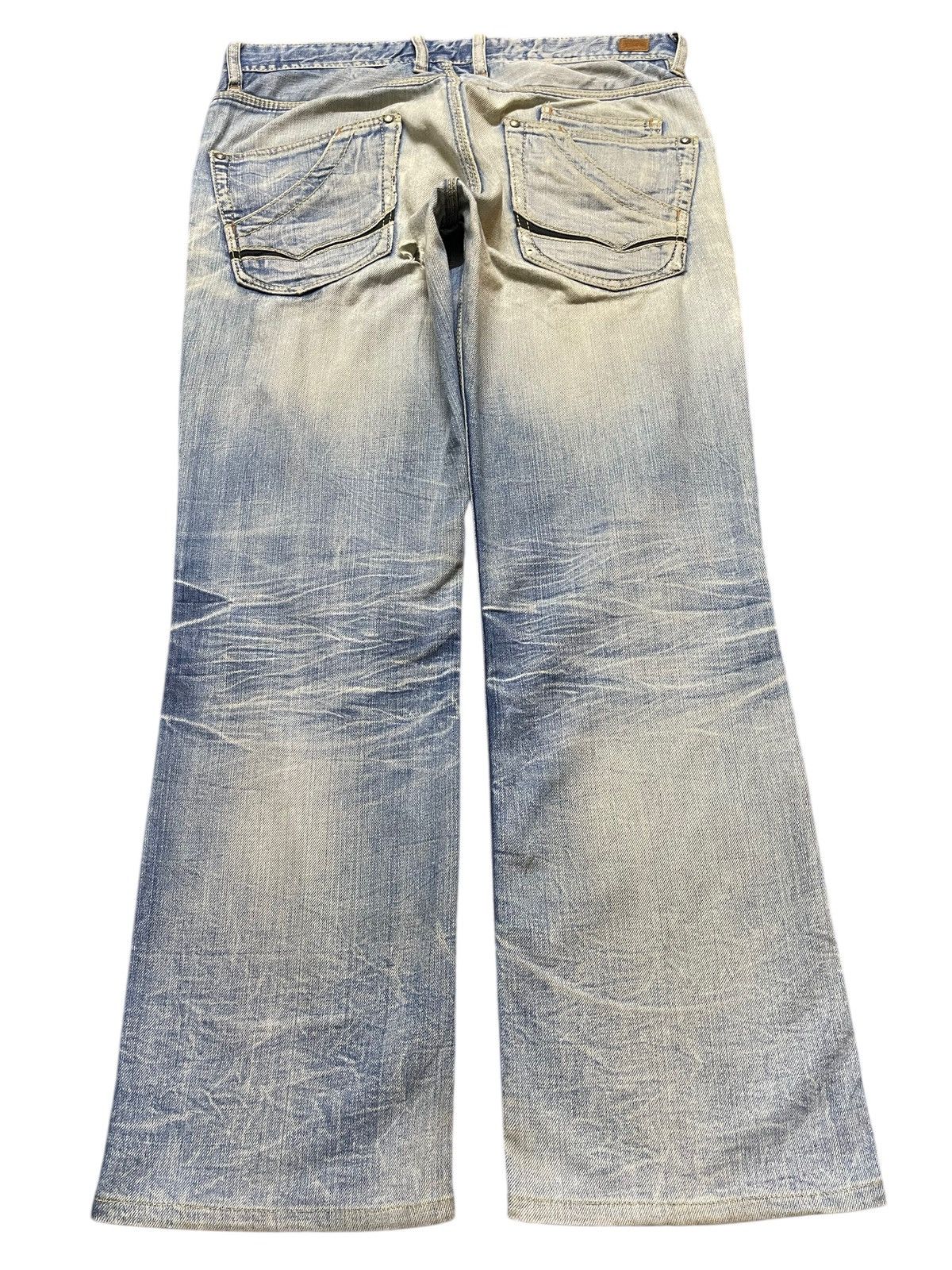 Nicole Club Vintage Nicole Club Mud Wash Faded Whisker Style Loose Jeans Size US 32 / EU 48 - 2 Thumbnail