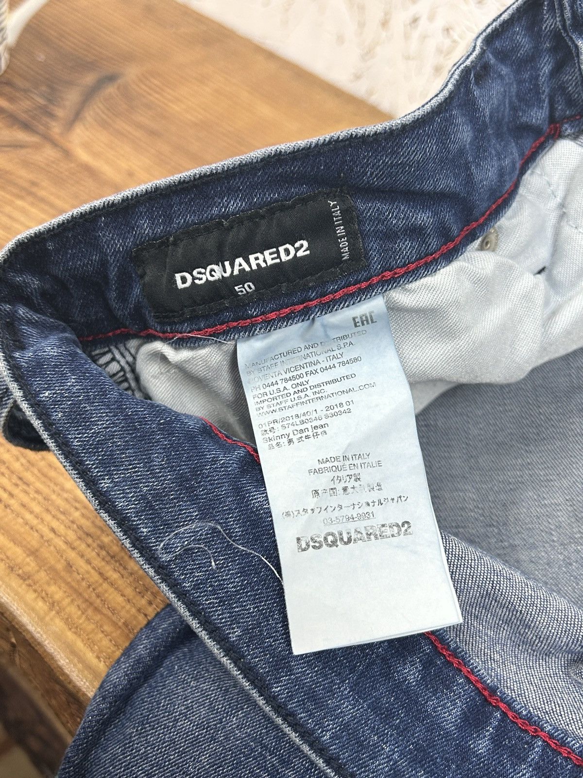 Dsquared2 Dsquared2 Avant Garde Skinny Dan Denim Jeans Size 50 Size US 34 / EU 50 - 13 Thumbnail