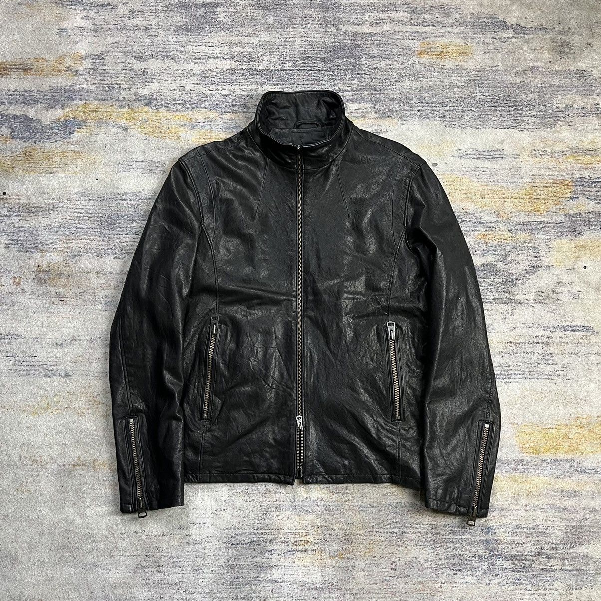 Jackrose riders leather jacket double zipper