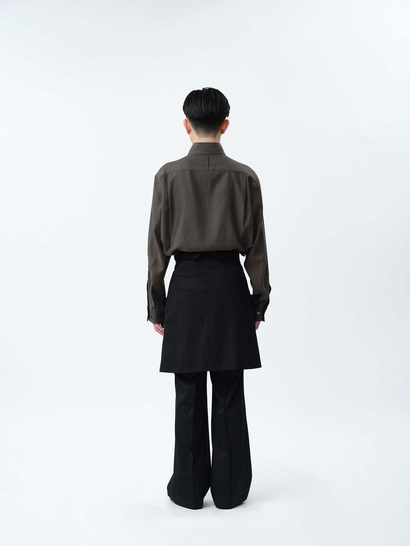 Other Sublations - SUPER140 WOOL WRAP GURKHA SKIRT Size US 29 - 12 Thumbnail