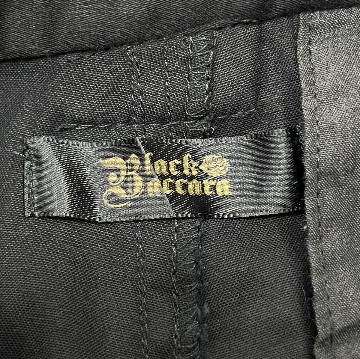 Japanese Brand 🔥90’s BLACK BACCARA Punk Studded Jogger Cargo Soft Blends Size US 29 - 13 Thumbnail