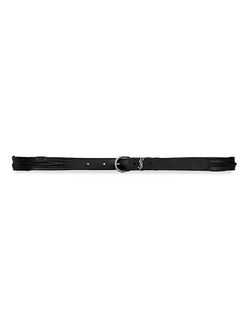 Saint Laurent Paris o1s1wg110724 Size: 90 / Croissant De Lune Buckle Thin Belt Size ONE SIZE - 1 Thumbnail