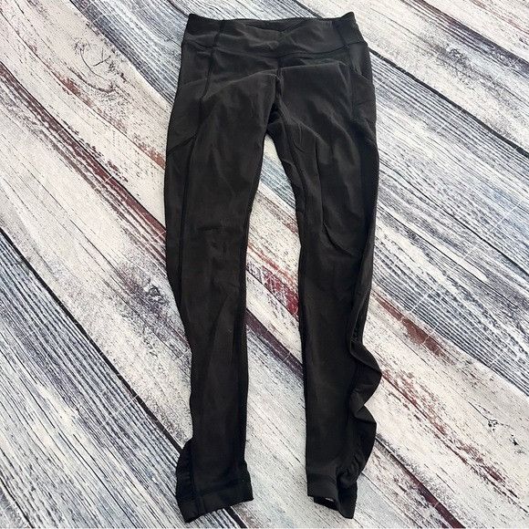 Lululemon LULULEMON Speed Tight III Ruched Ankle Black Full Legging Po Size 28" / US 6 / IT 42 - 2 Thumbnail