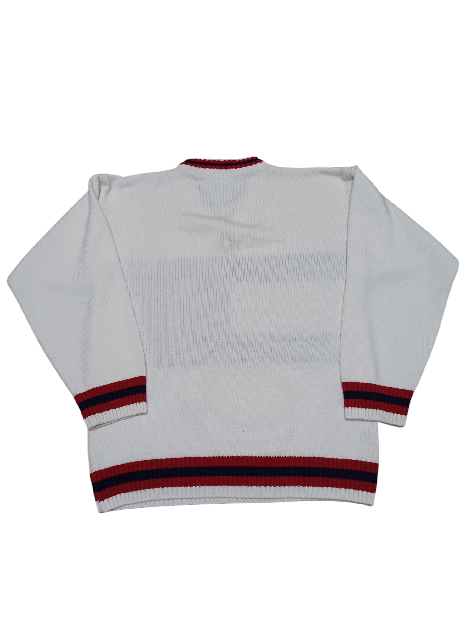 Tommy Hilfiger TOMMY HILFIGER VINTAGE BIGLOGO V-NECK COTTON SWEATER Size US M / EU 48-50 / 2 - 4 Thumbnail