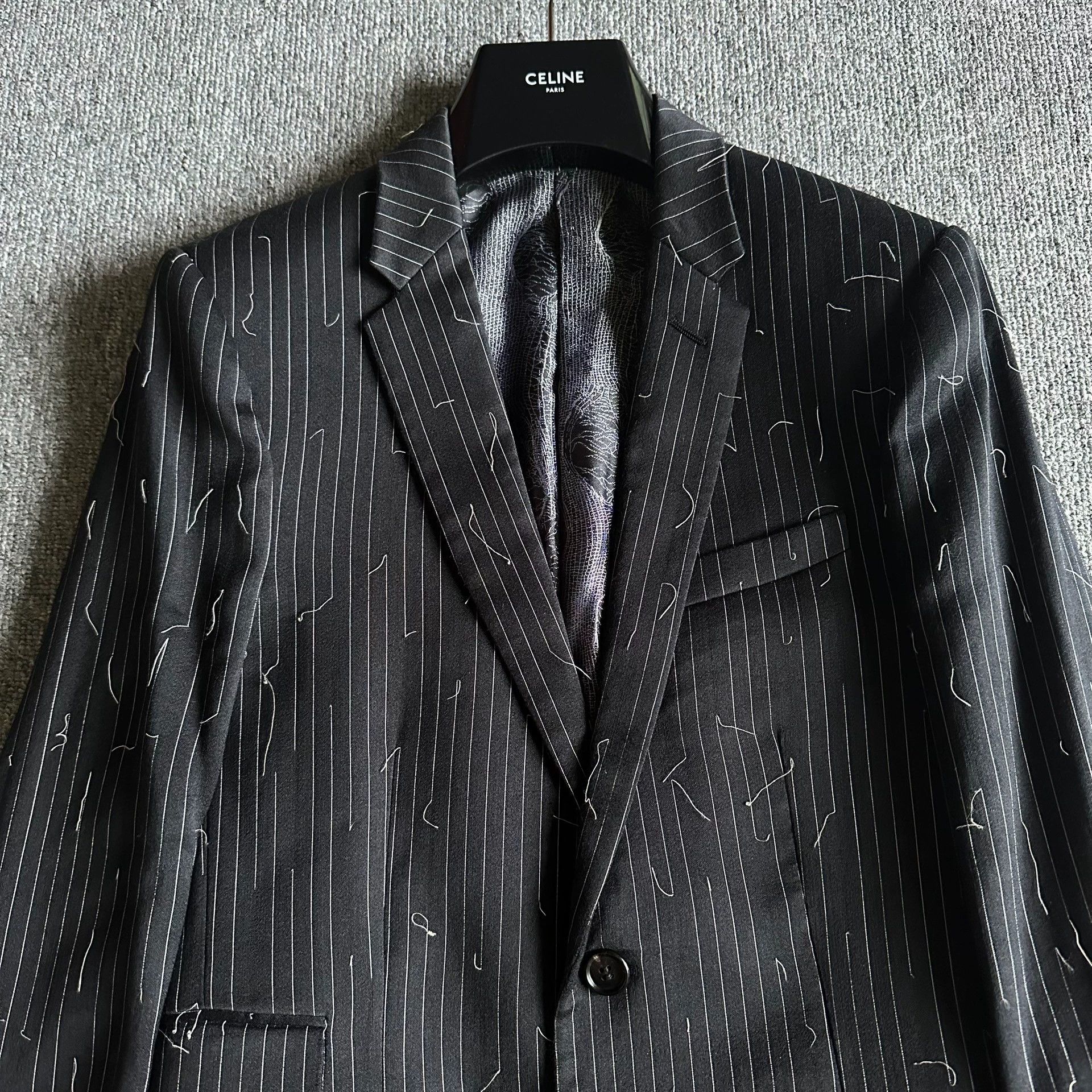 Dior dior homme black striped wool suit Size US M / EU 48-50 / 2 - 3 Thumbnail