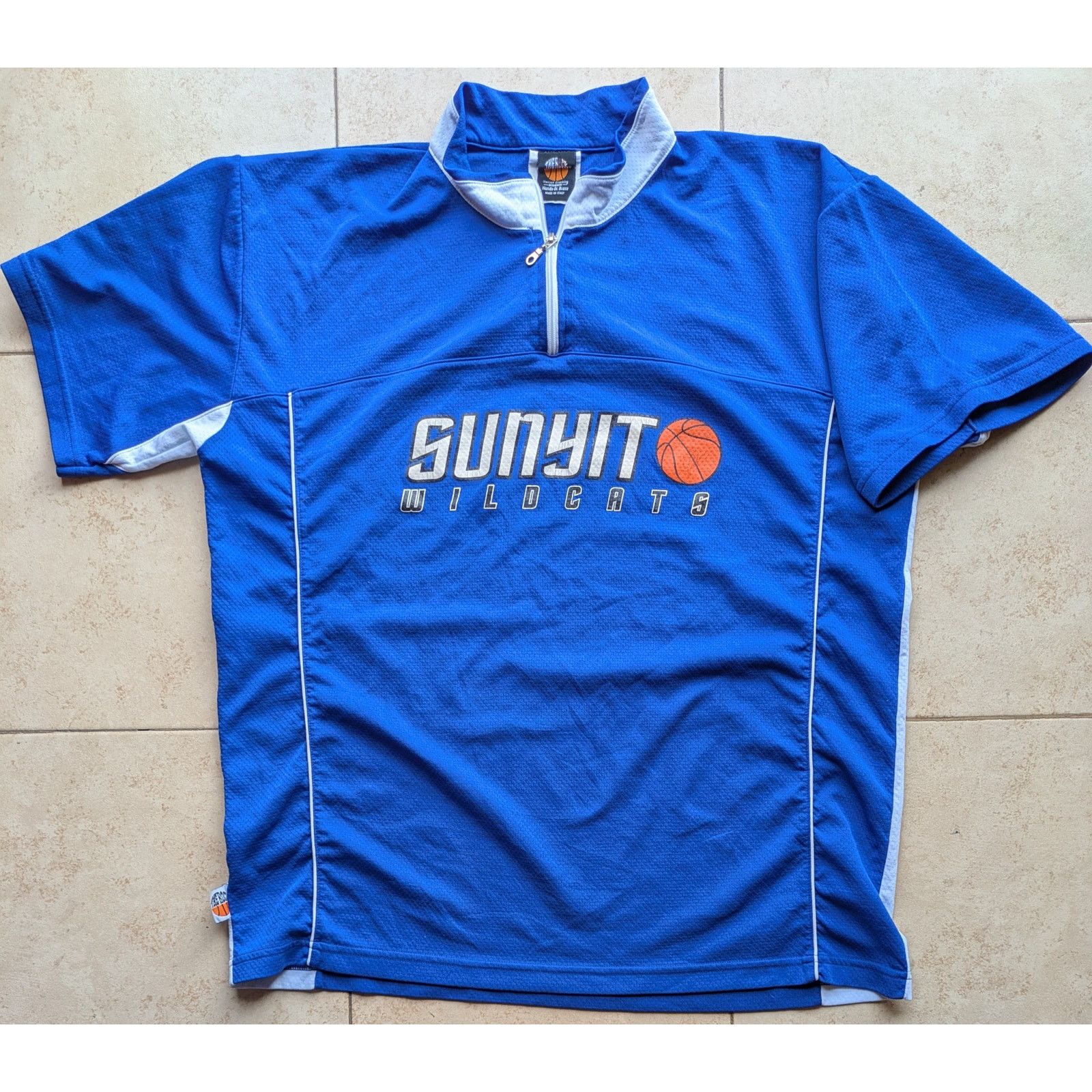 NBA × NCAA SUNY IT Wildcats 90s ROCK Utica NY shirt blue basketball vtg Size US XL / EU 56 / 4 - 2 Thumbnail
