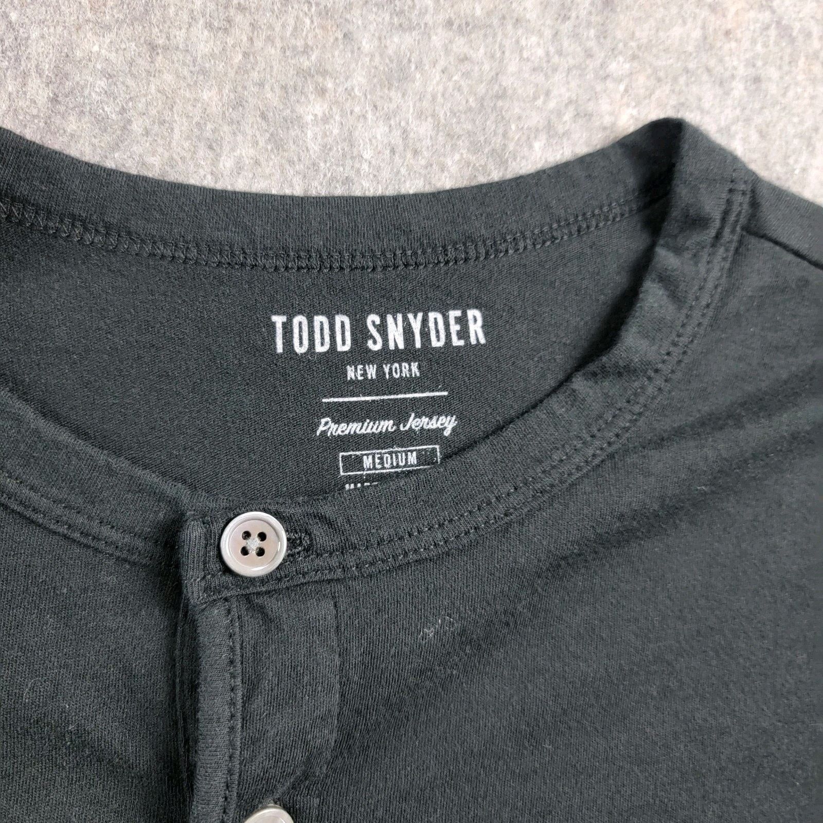 Todd Snyder Todd Snyder Premium Jersey Henley T-Shirt Short Sleeve *Read Size US M / EU 48-50 / 2 - 5 Thumbnail