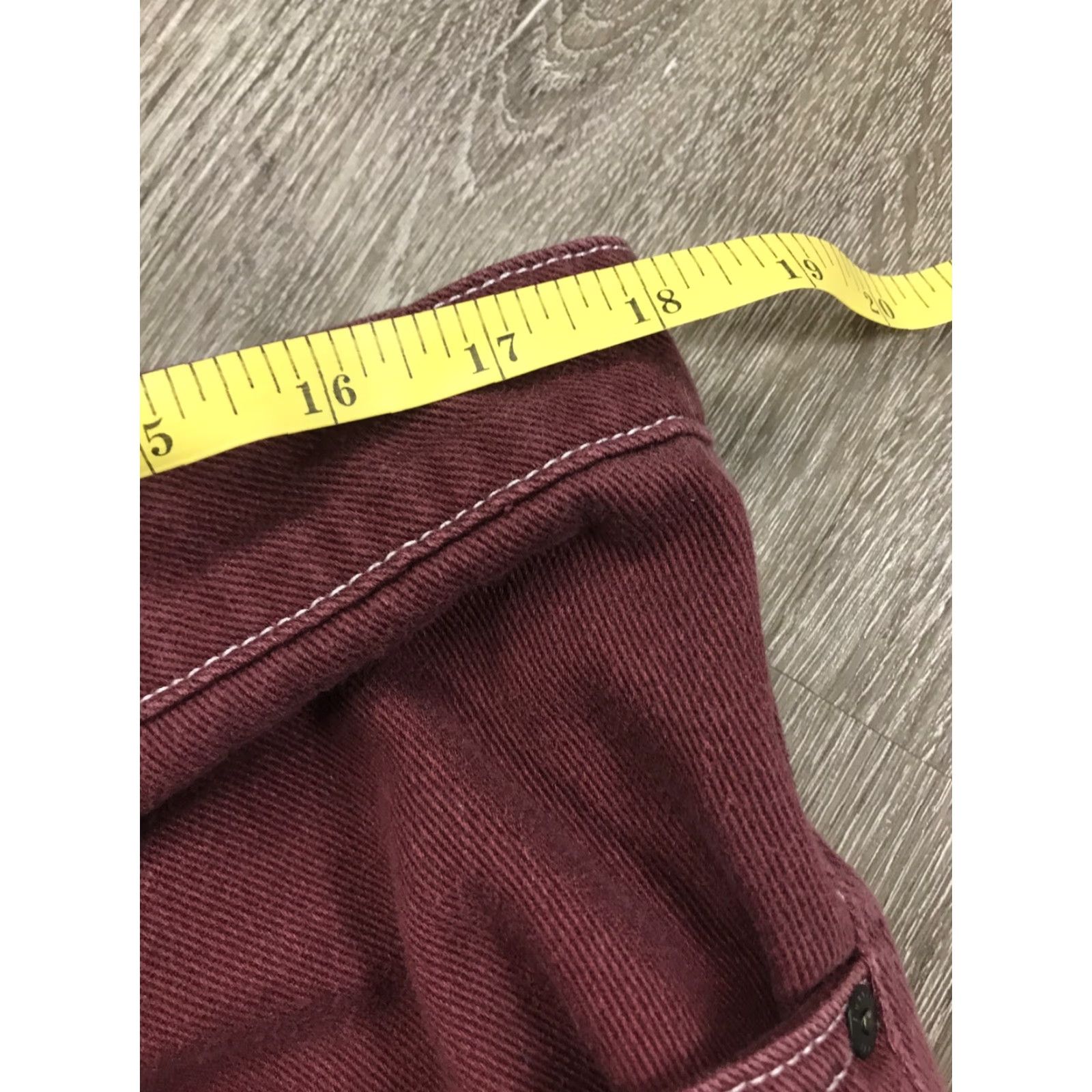Empyre Empyre Jeans Mens 34 Relax Maroon Vintage 90s Jeans Straight 5-Pocket Logo Mens Regular Vintage 90s Size US 34 / EU 50 - 5 Thumbnail