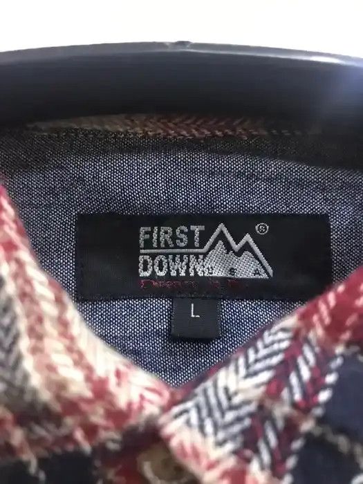 Flannel First Down Plaid Tartan Flannel Shirt Size US L / EU 52-54 / 3 - 4 Thumbnail