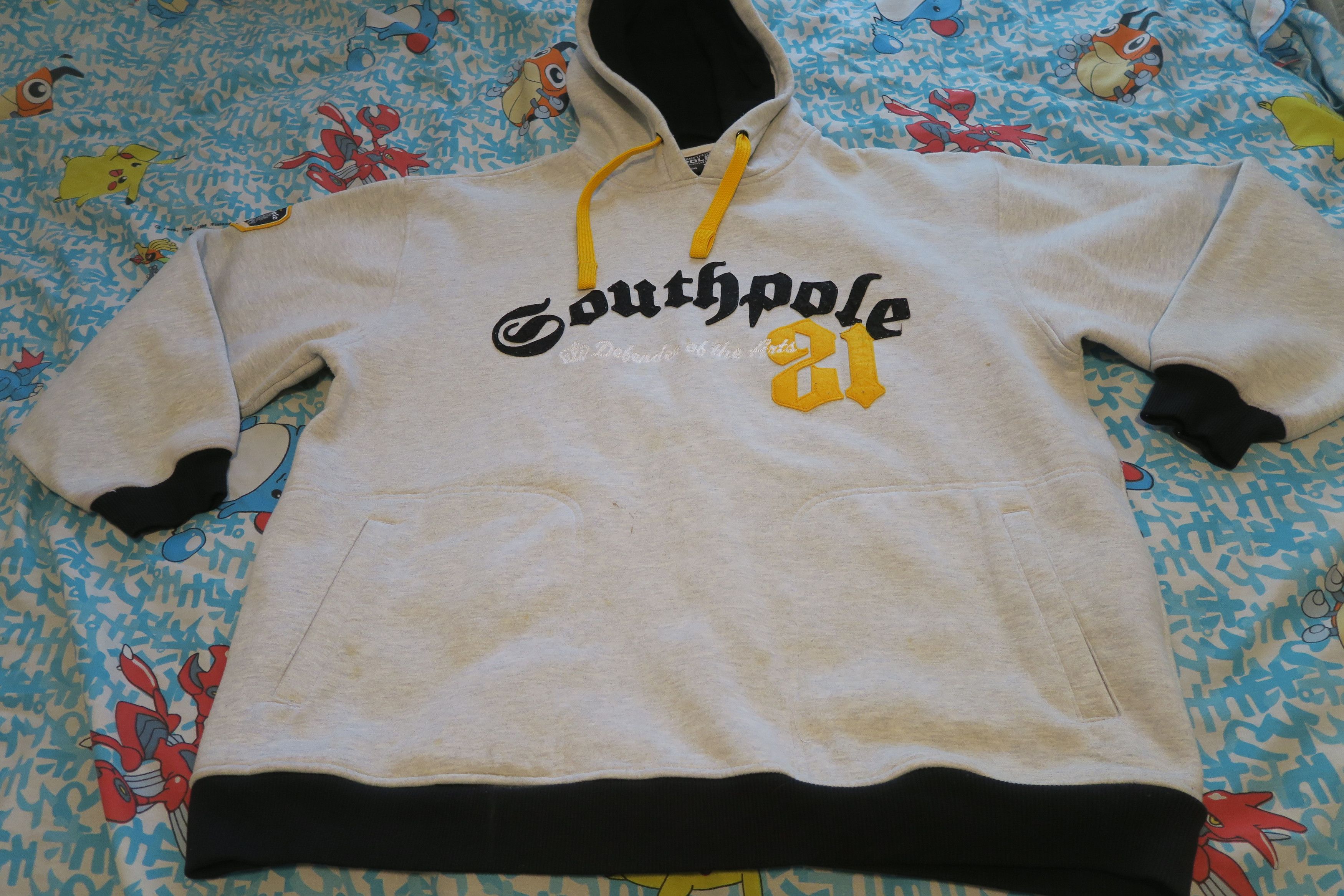 Southpole × Vintage VTG Y2K South Pole Defender Arts Old English Hoodie (Read) Size US XL / EU 56 / 4 - 1 Thumbnail