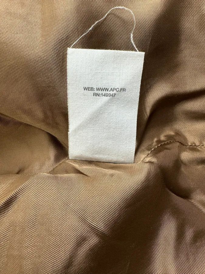 A.P.C. A.P.C Beige Classy Wool White Collar Jacket Size US S / EU 44-46 / 1 - 12 Thumbnail