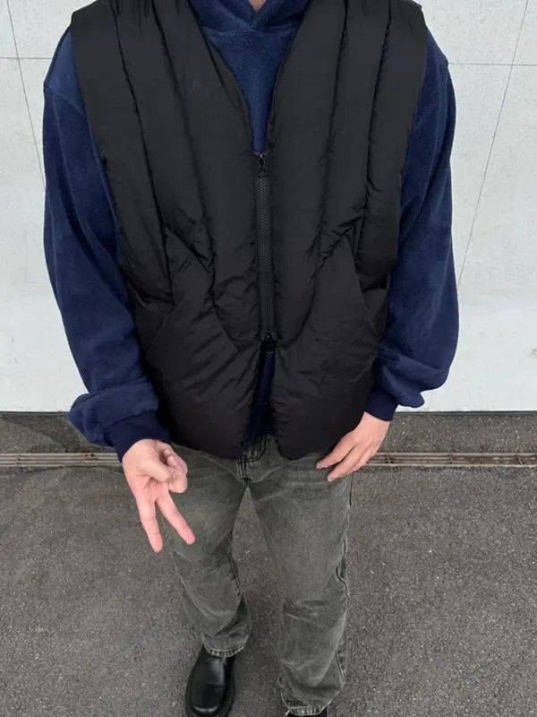 VIBE Black Full Zip Padded Vest Size US L / EU 52-54 / 3 - 1 Thumbnail